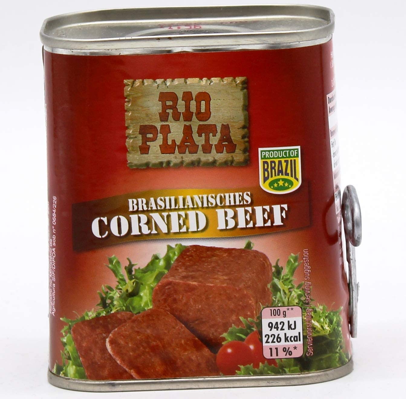 Rio Plata Corned Beef, 12er Pack (12 x 340 g Dose)