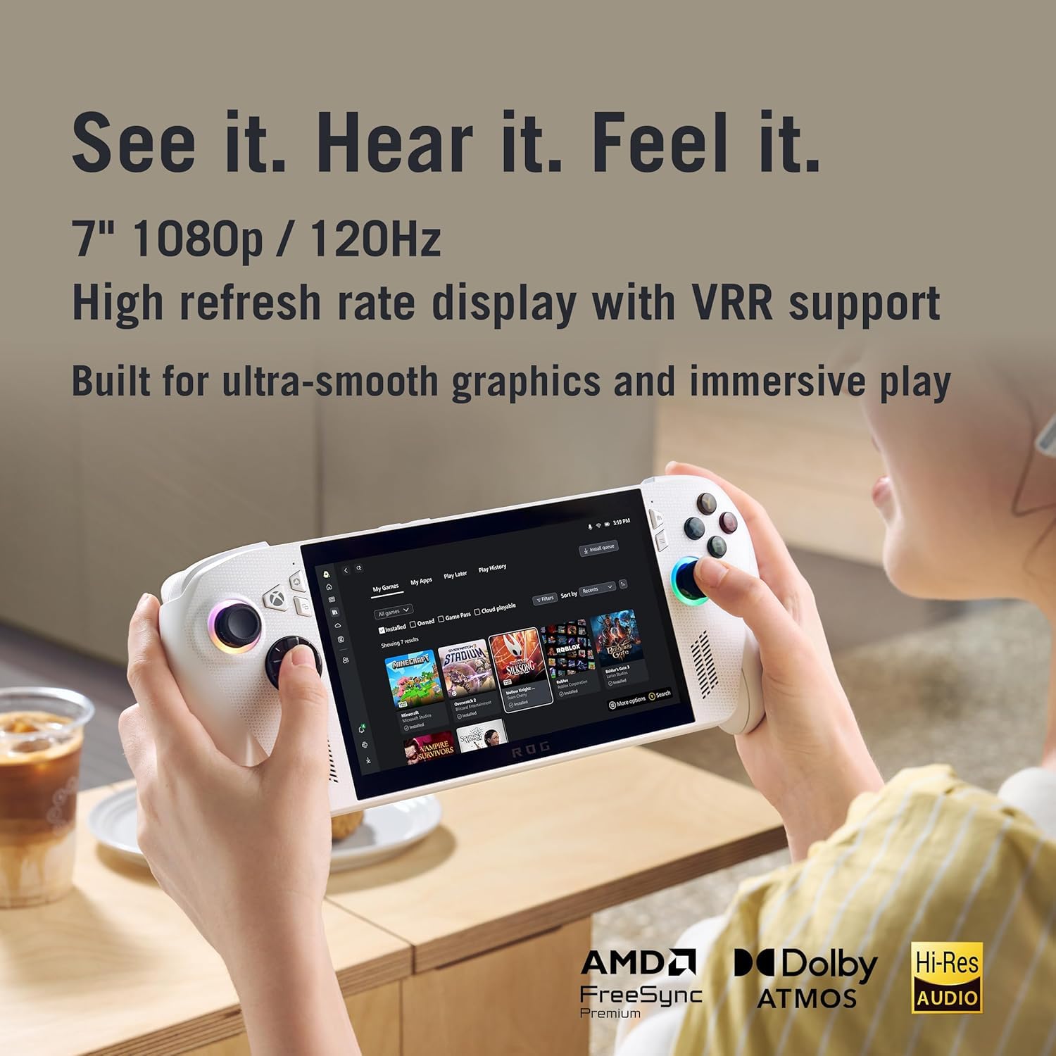 Amazon.com: ASUS ROG Ally 7” 120Hz FHD Gaming Handheld, Ryzen Z1