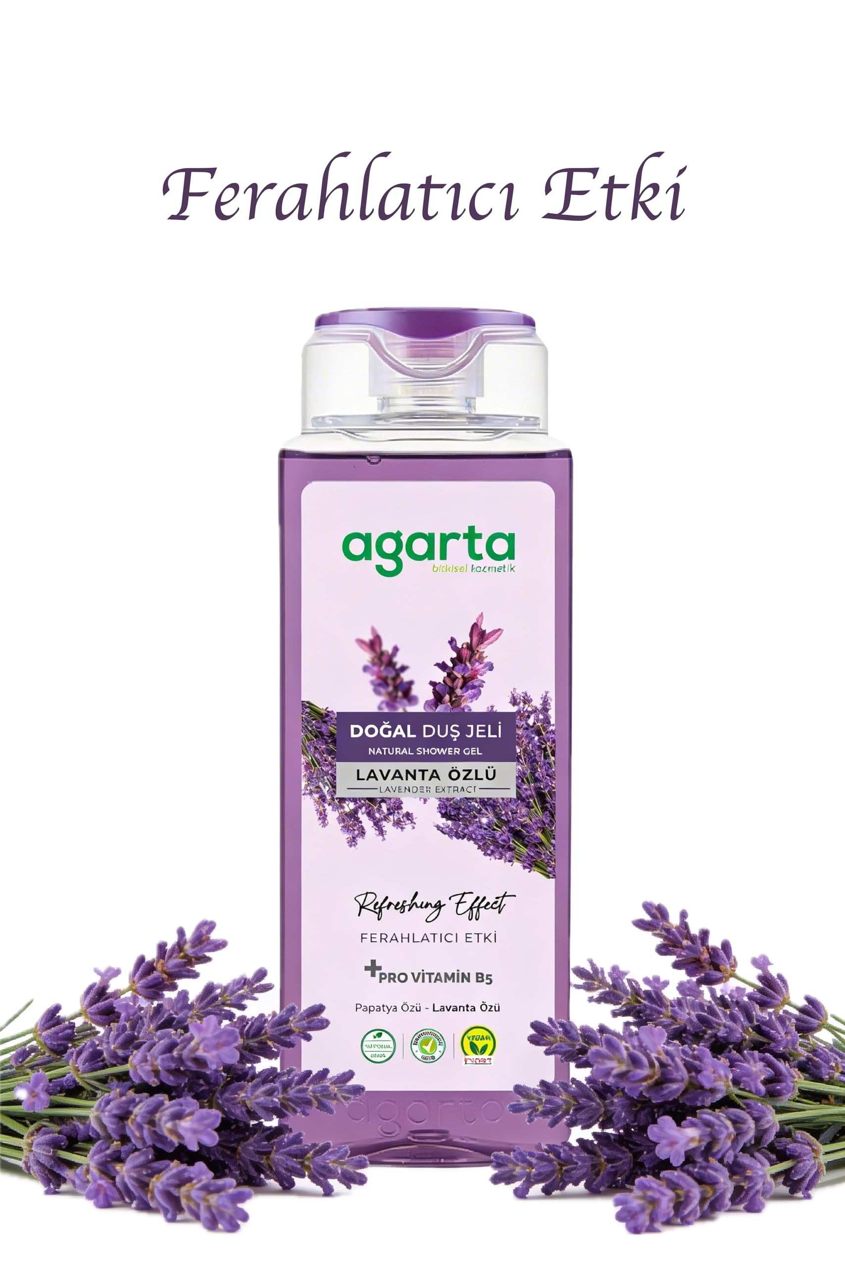 Agarta Doğal AHA Lavanta Özlü Duş Jeli 400 Ml