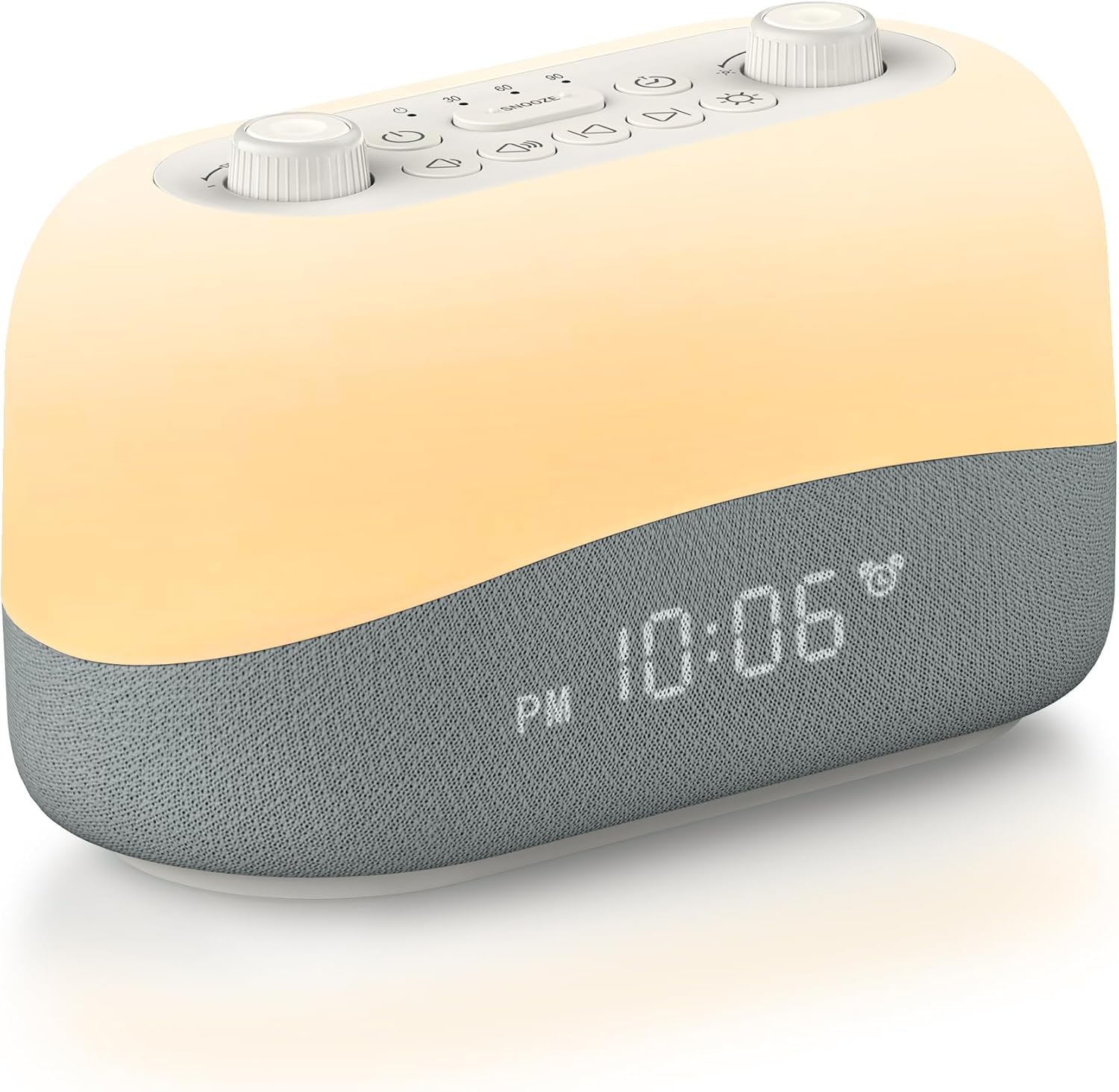 Dreamegg Sound Machine with Alarm Clock, 8 Night Light, 29 Soothing Sound, 3 Wakeup