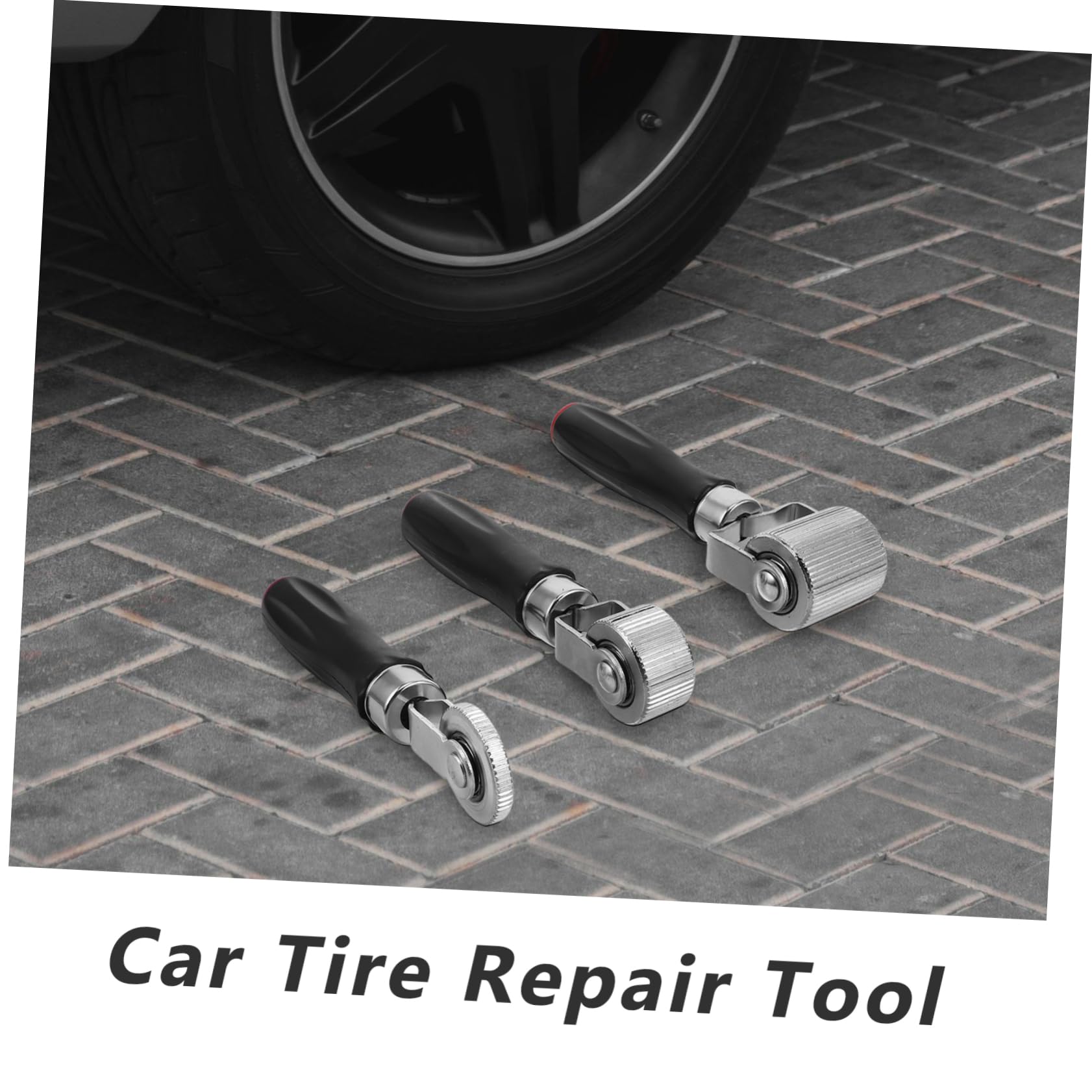 Cabilock Set 3 Pezzi Rulli per Riparazione Pneumatici con Manico in Plastica, Attrezzi Portatili in Plastica e Metallo per Manutenzione Gomme Auto e Camion