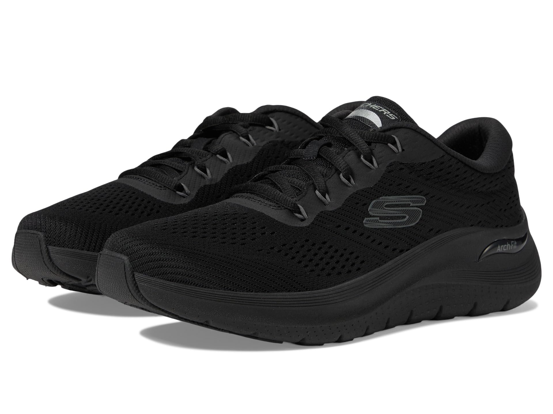 Skechers Arch Fit 2.0 Herren-Sneaker, Zapatillas Hombre, Negro, 43 EU