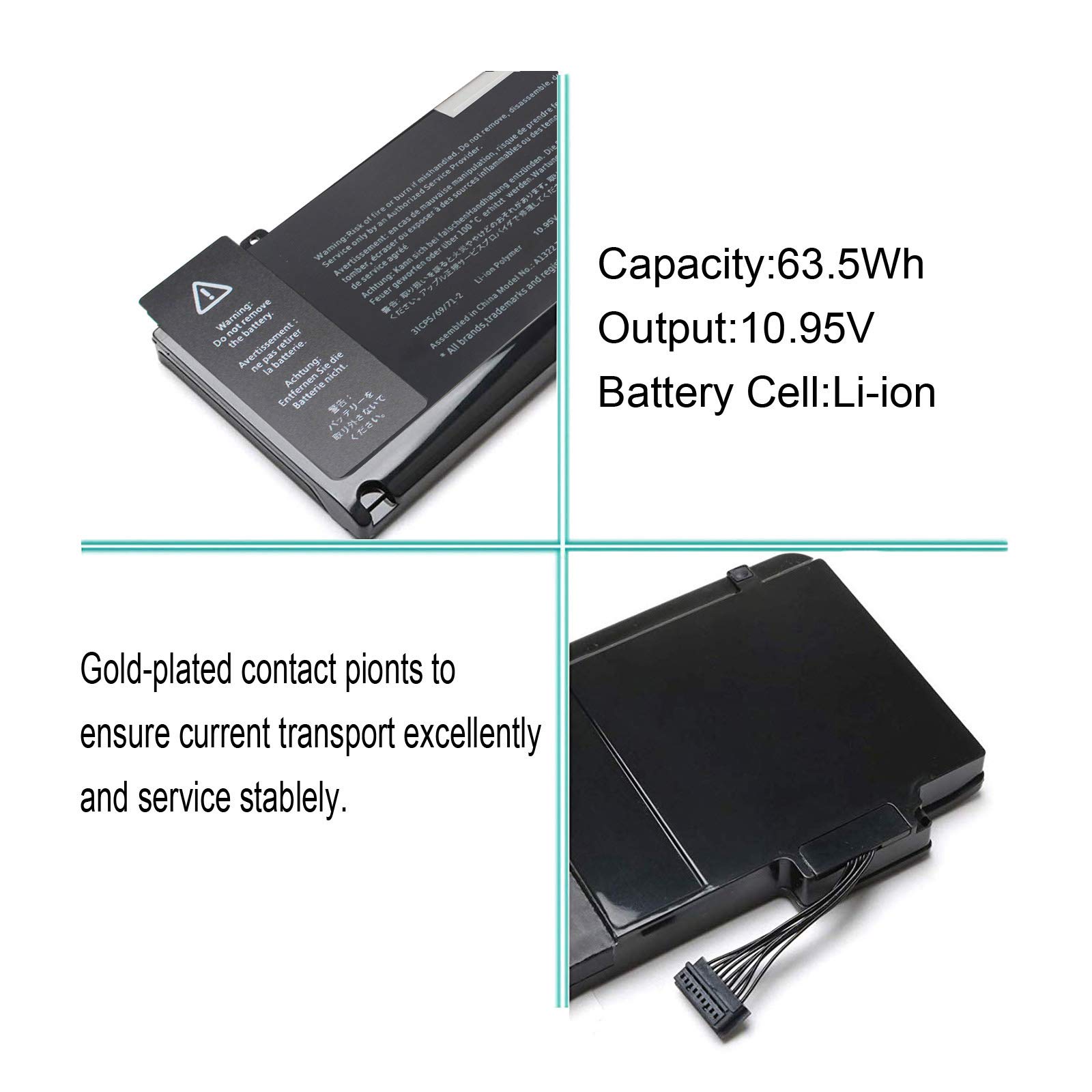 Amazon.com: AN·GWEL A1322 Laptop Battery for MacBook Pro 13 inch