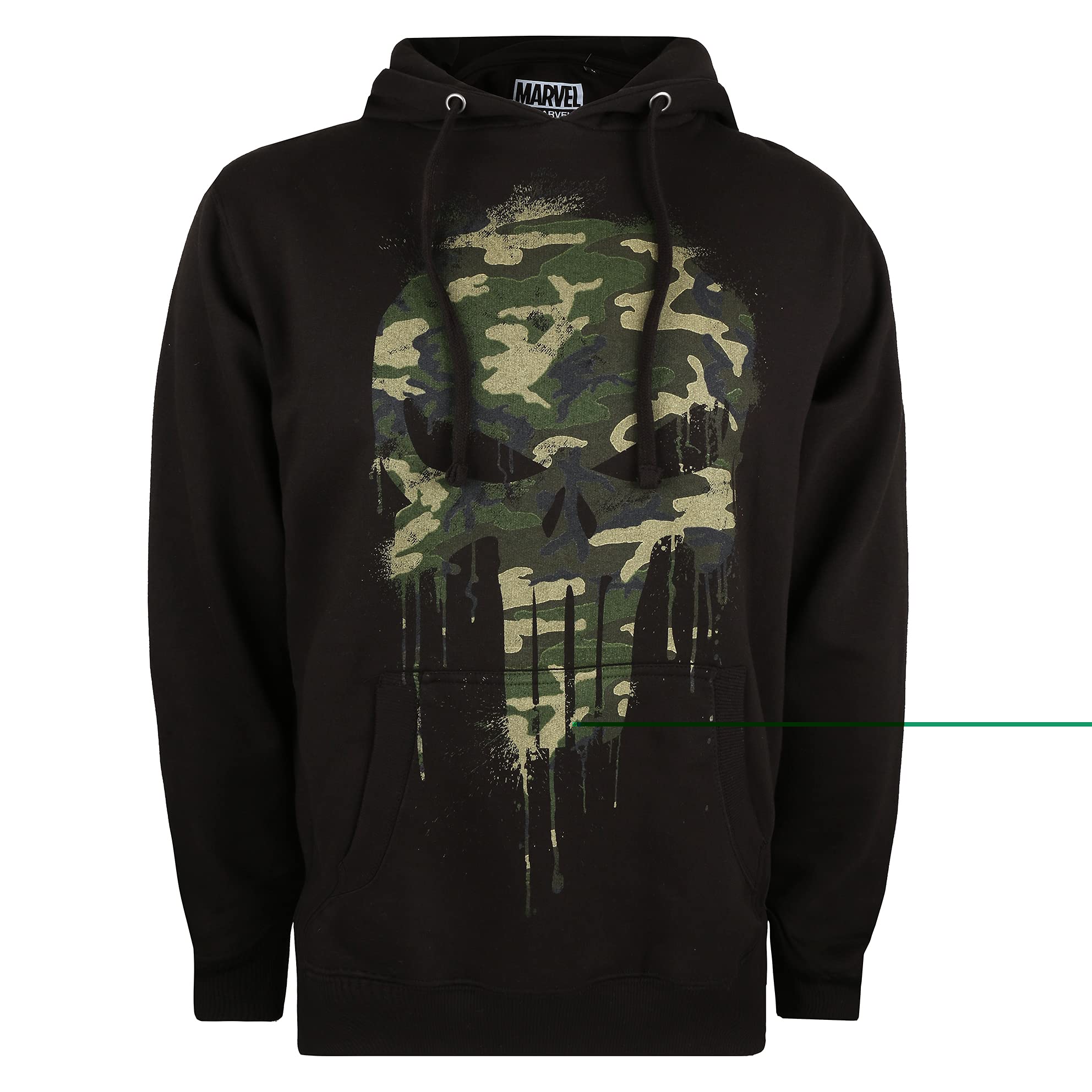 Marvel Punisher Skull Camo Sweat Capuche de Skateboard Homme