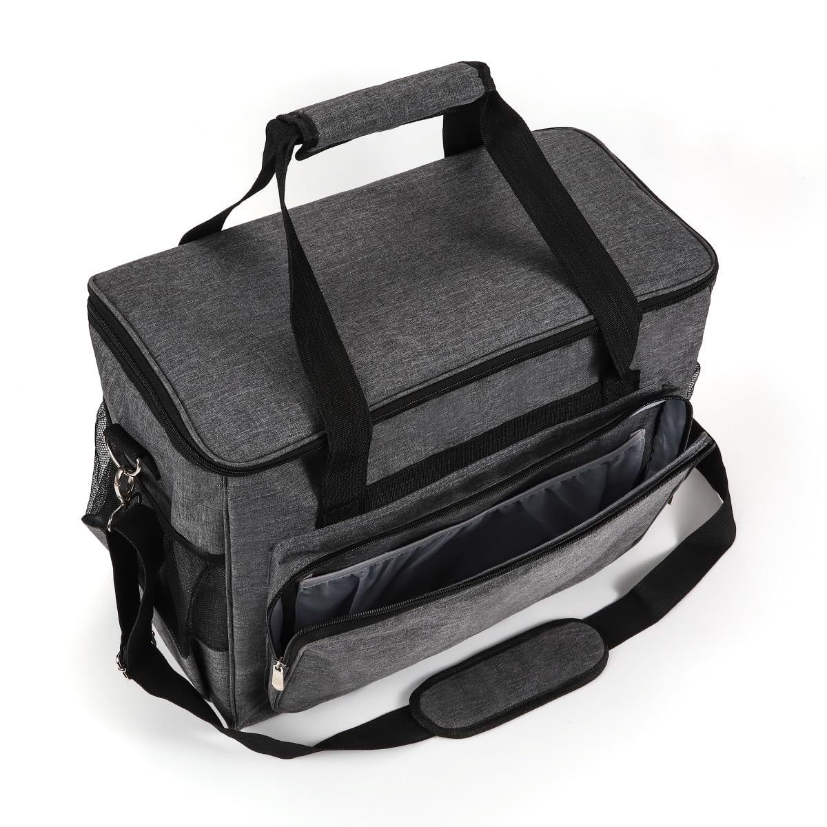 YELAIYEHAO Home - Funda de Viaje para Máquina de Coser y Accesorios Compatible con Singer, Brother, Janome - Bolsa de Costura (Gris)