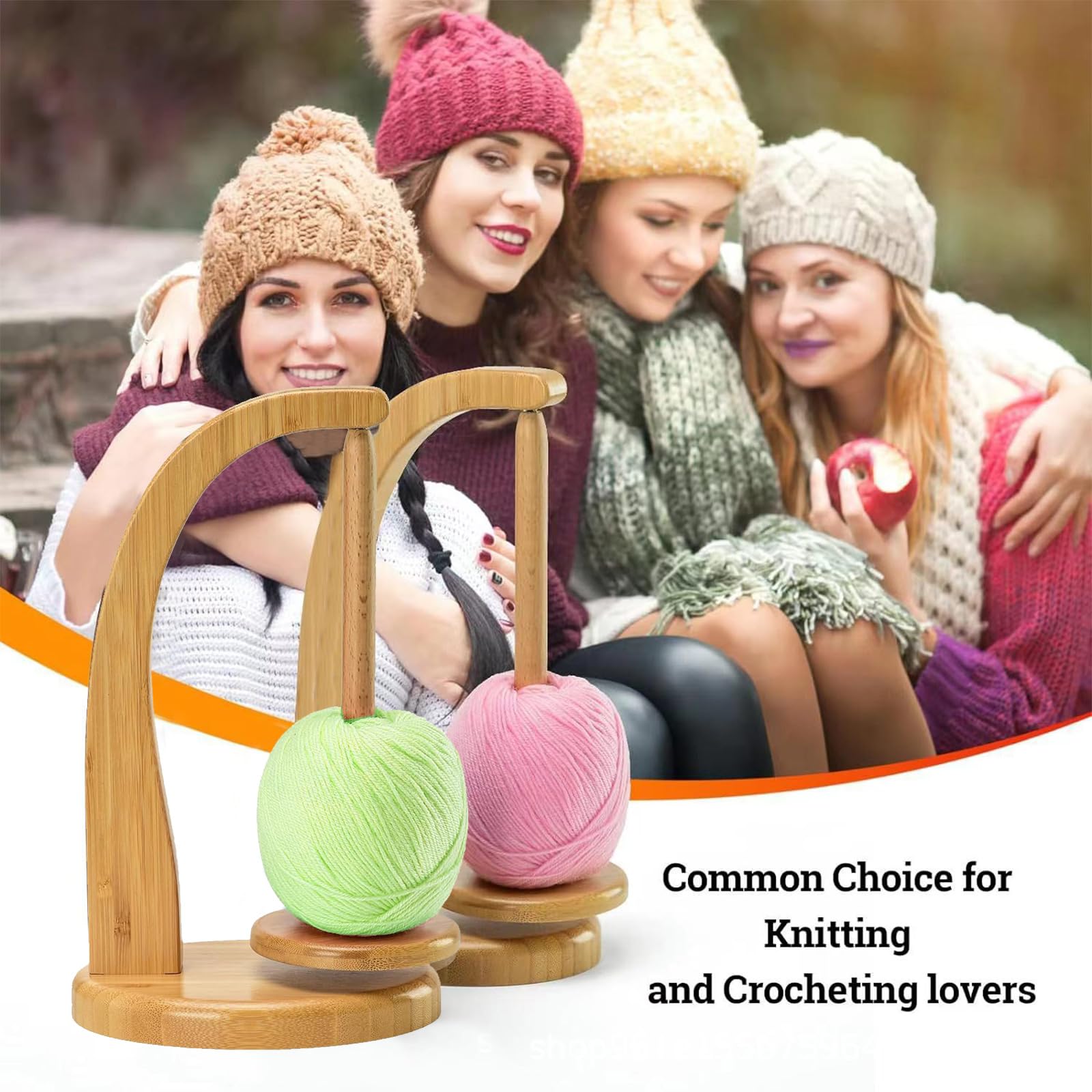 Yarn Winder - Avvolgitore per lana, girevole e magnetico, in lana, per accessori per uncinetto e lavori a maglia