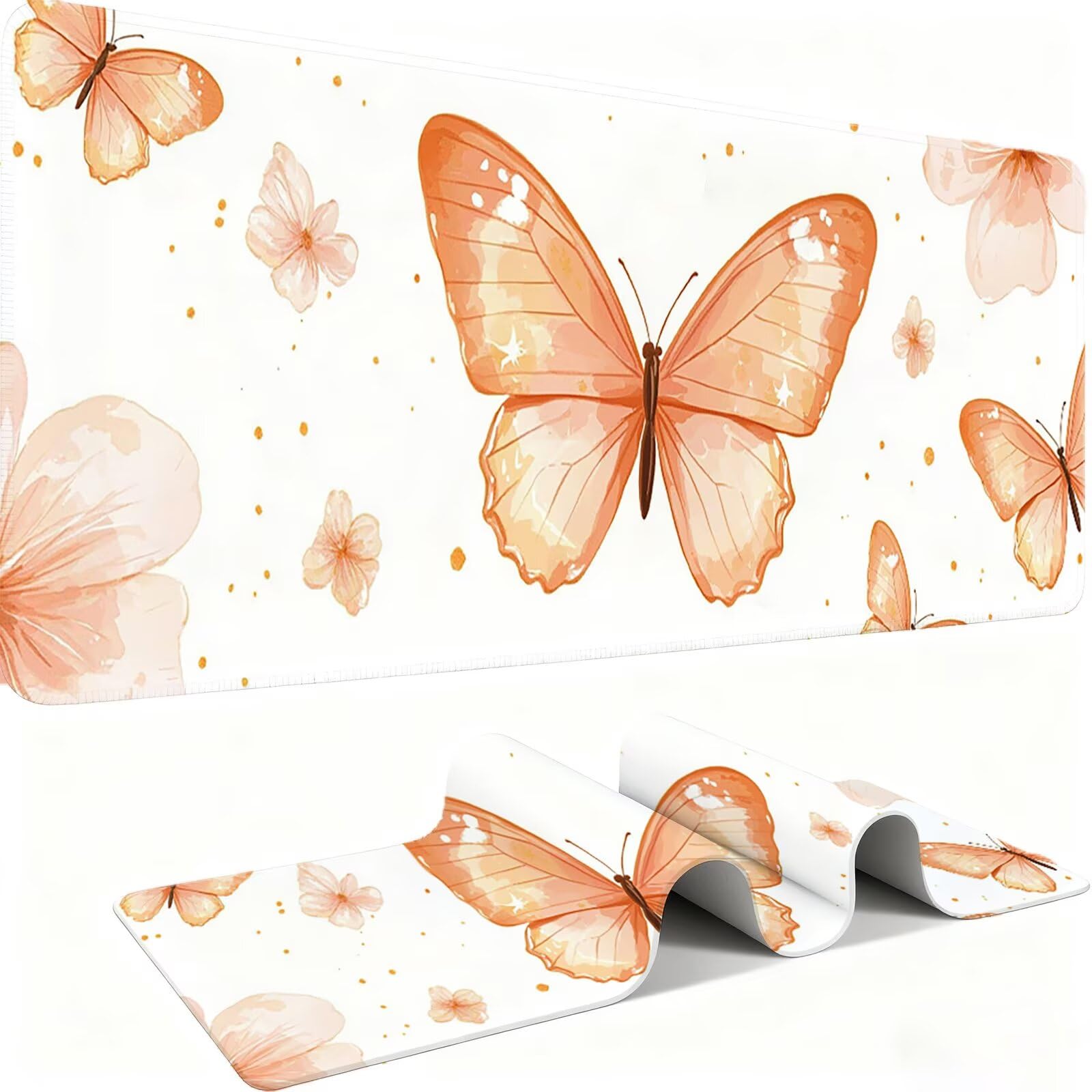 Podkładka pod mysz 1200 x 600 mm Podkładka pod mysz dla graczy, bardzo cienka podkładka na biurko, antypoślizgowa, zmywalna gumowa podstawa, ulepszona precyzja, ulepszona precyzja do komputera