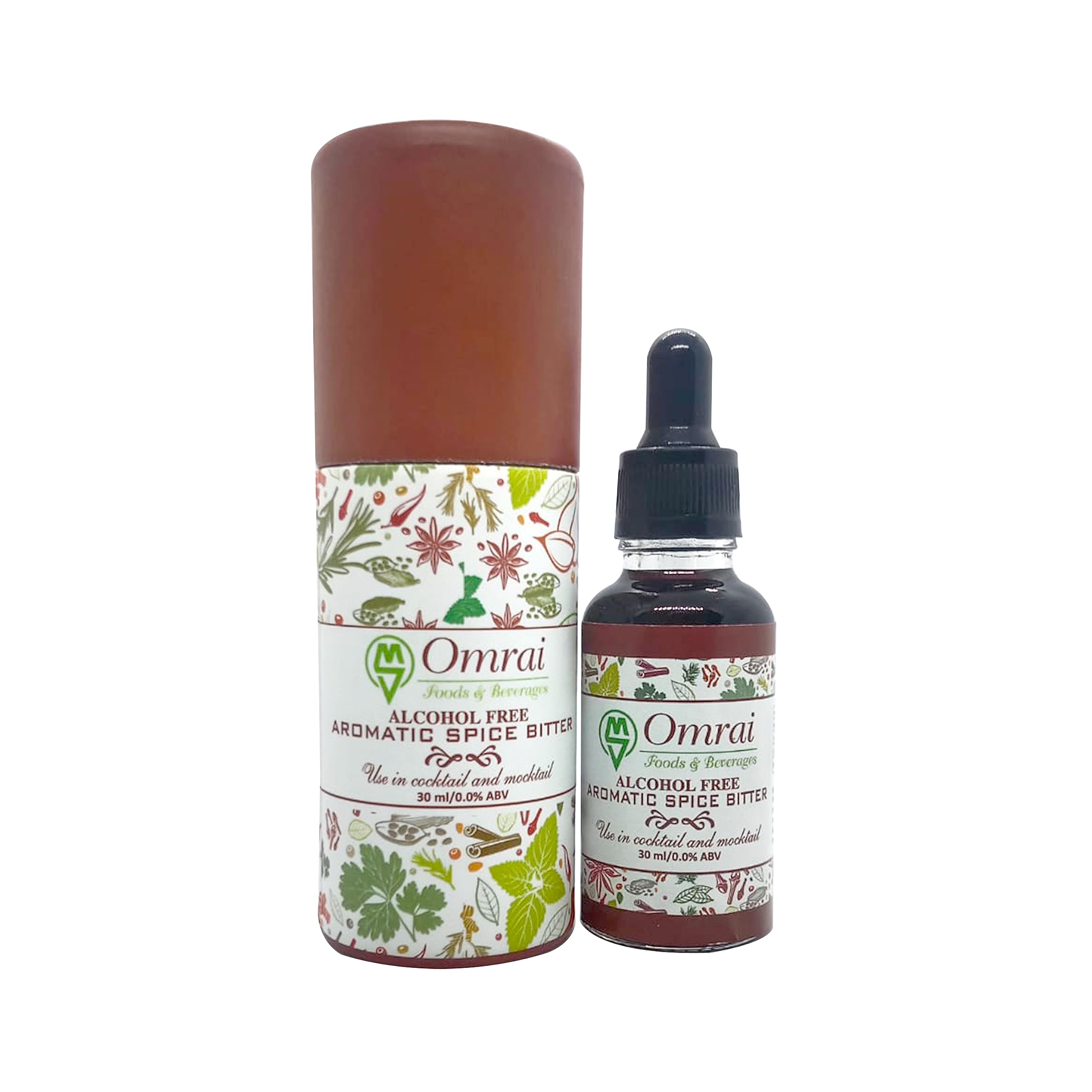 Omrai Foods Aromatic Spiced Bitter 30ml for Cocktails & Mocktails | Alcohol Free | Hand Crafted Spice Bitter | Spice, Herbs, Botanical & Roots Earthy Notes | Old Fashioned-image-31