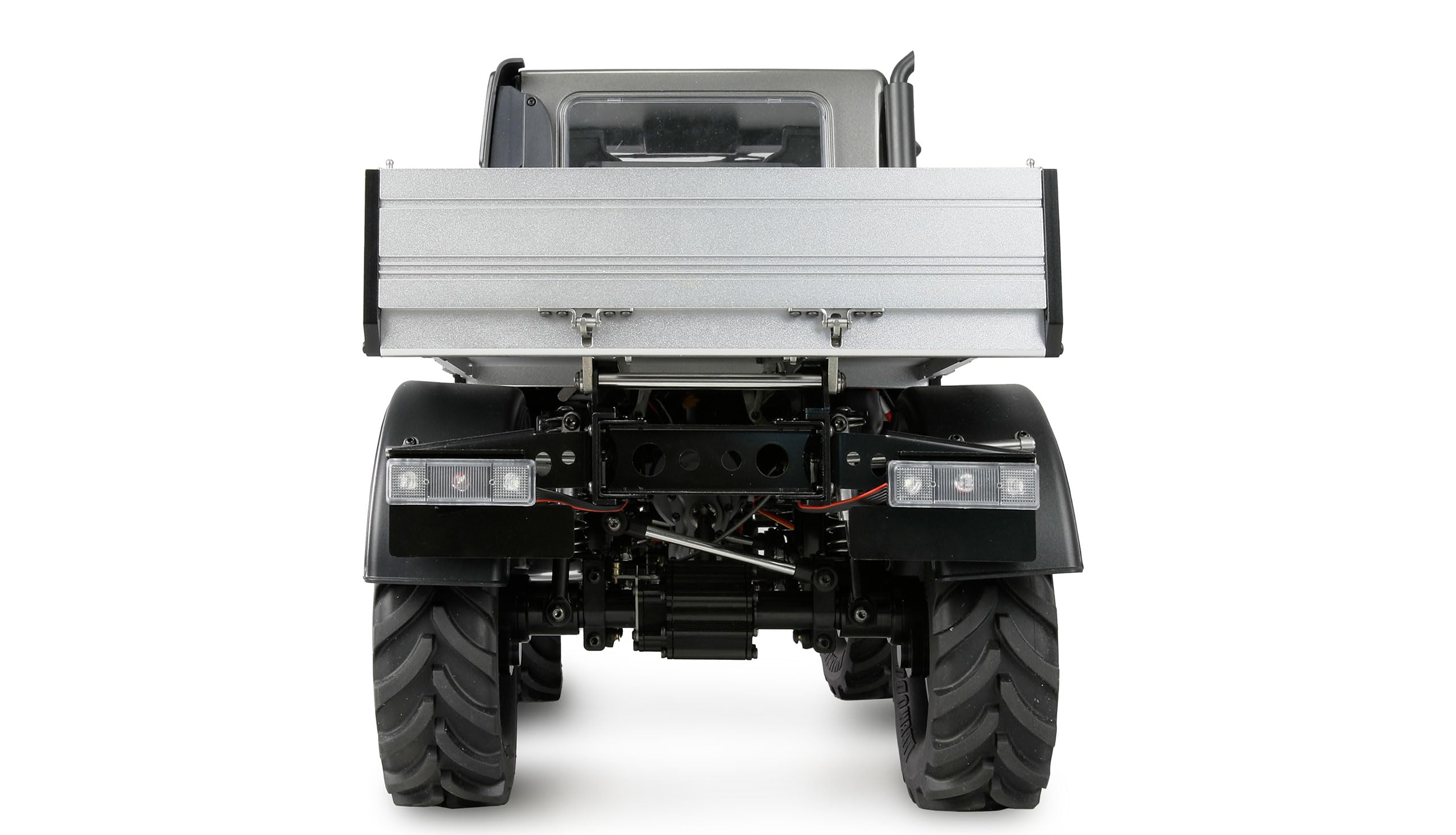 Amewi Mercedes-Benz Unimog Geräteträger 4WD 1:10 ARTR anthrazit RC ferngesteuert Lizenz Fahrzeug