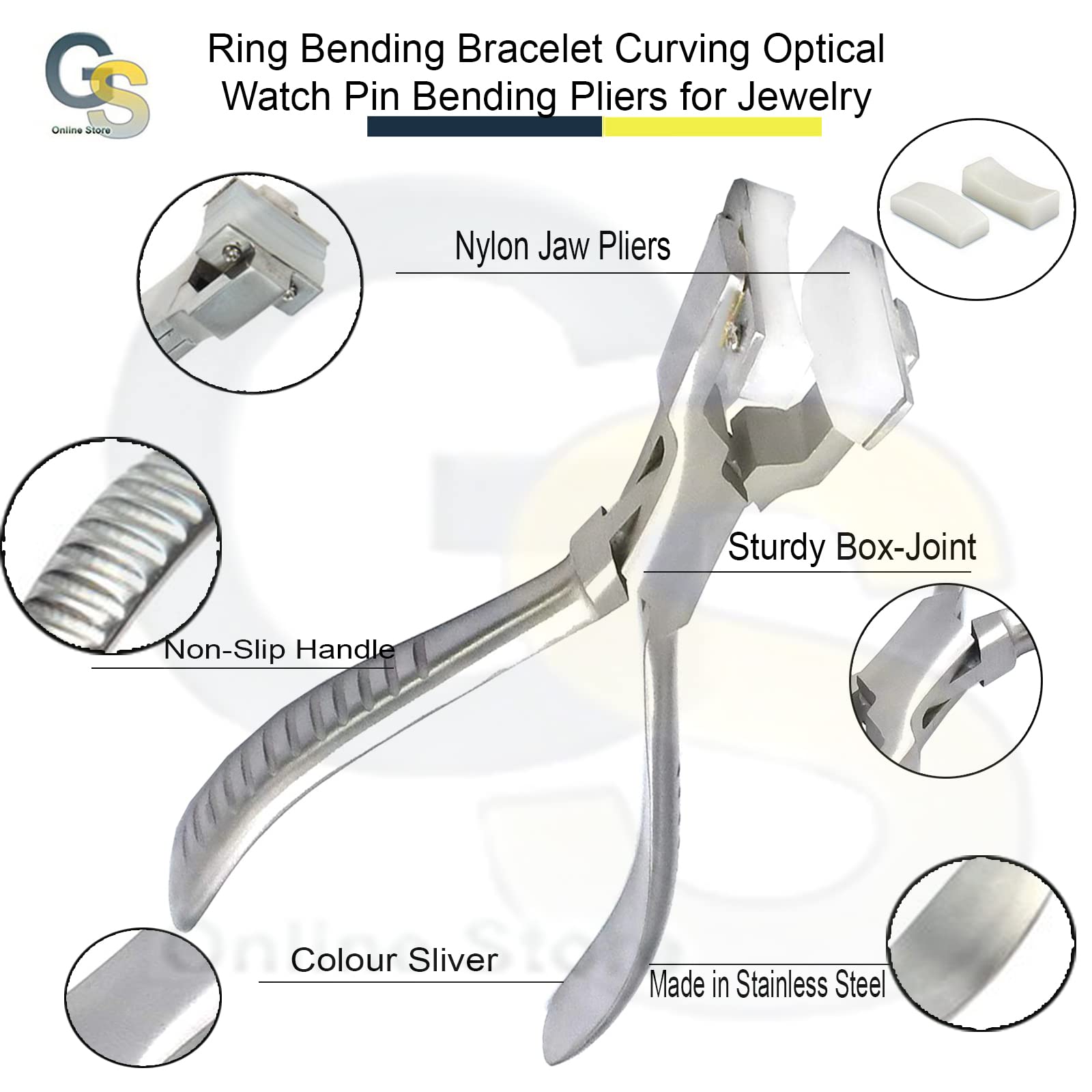 Ring Bending Bracelet Curving Optical Watch Pin Bending Pliers by G.S Online Store