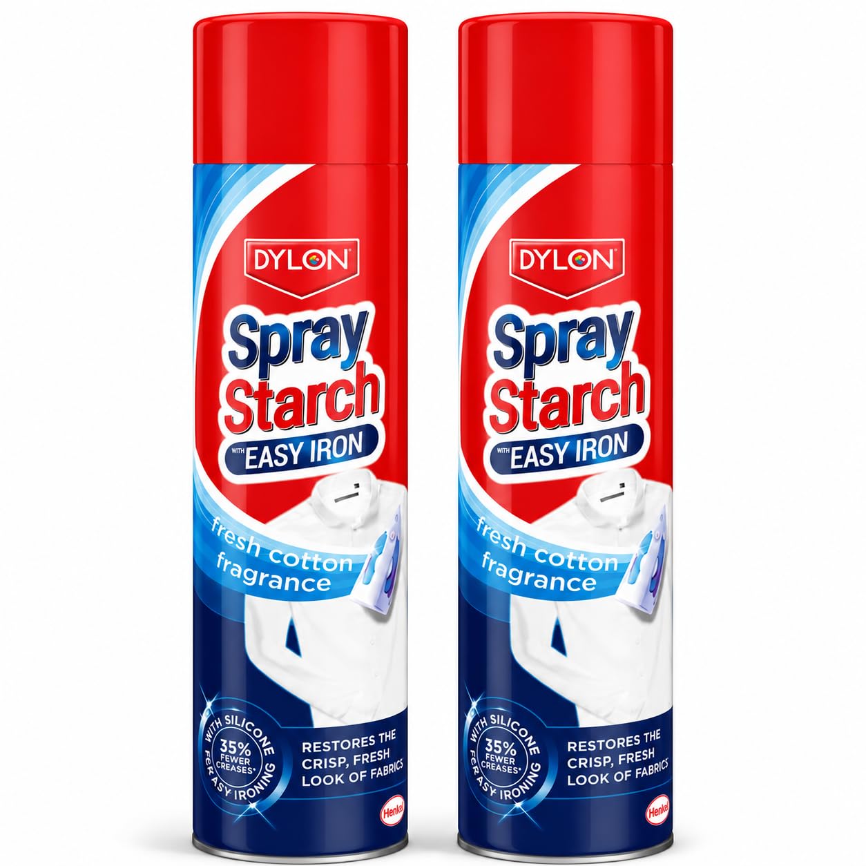 Spray Starch 300ml Pack of 2 | Easy Iron Fabric Starch Spray | Helps Reduce Creases & Provides Crisp, Professional Results