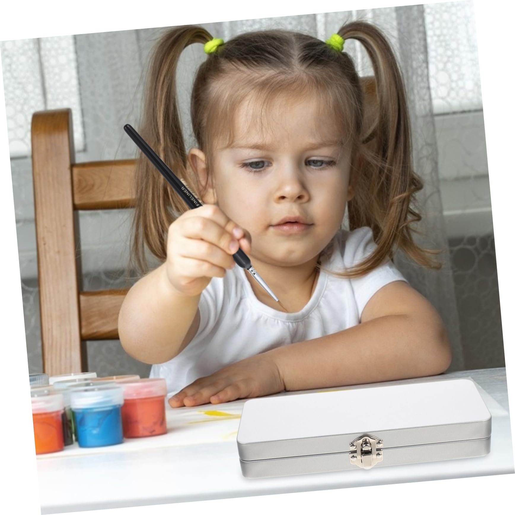 TEHAUX 2 Ensembles Set de Peinture Portable avec Pigments Solides Pinceaux Kit Complet pour Artistes Étudiants Outils de Peinture Colorés Une Boîte Pratique