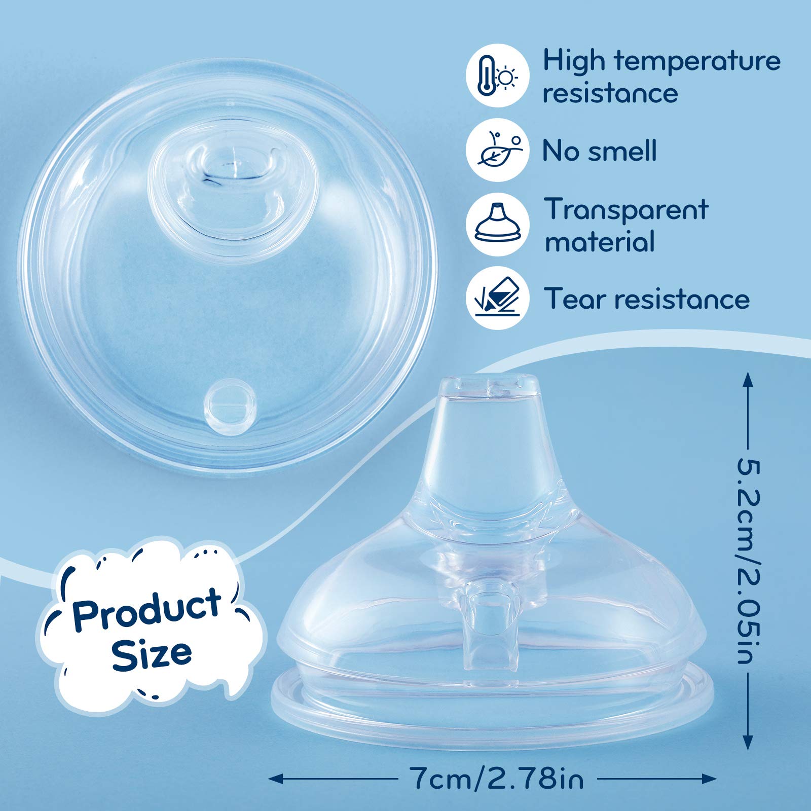 Bubbles Silicone Baby Bottle Nipple main image 1