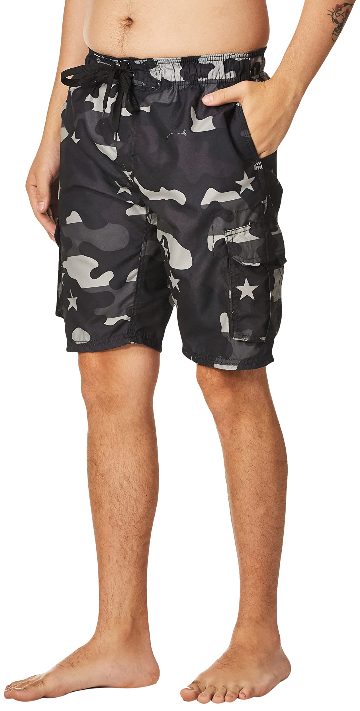 Kanu SurfMen's Havana Swim Trunks (Regular & Extended Sizes)