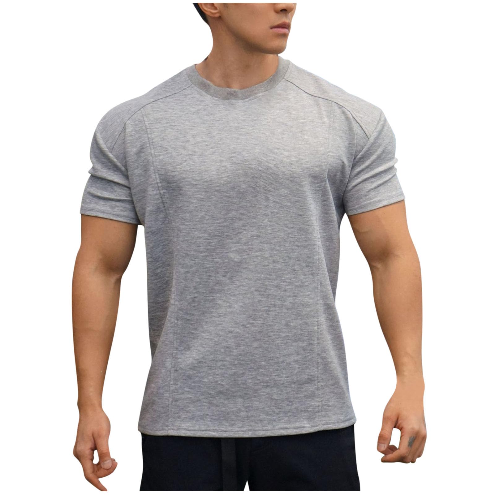Lightweight Short Sleeve T-Shirt for Men Quick Dry Workout Running Athletic Tee Shirt Tops Moisture Wicking Muscle Tees