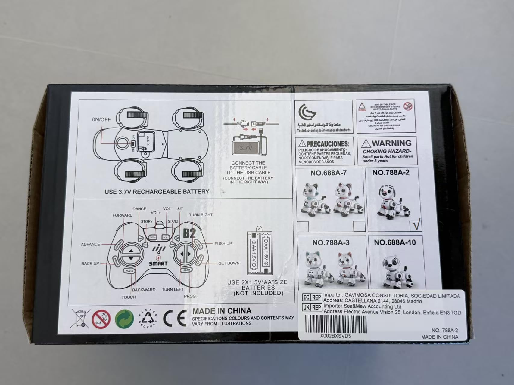 Perro Robot Inteligente, Juguete Perro Robot de Baile Interactivo, Juguete RC Programable con Luces y Sonidos, Regalo Juguetes Niños para Niños y Niñas 8+ Años