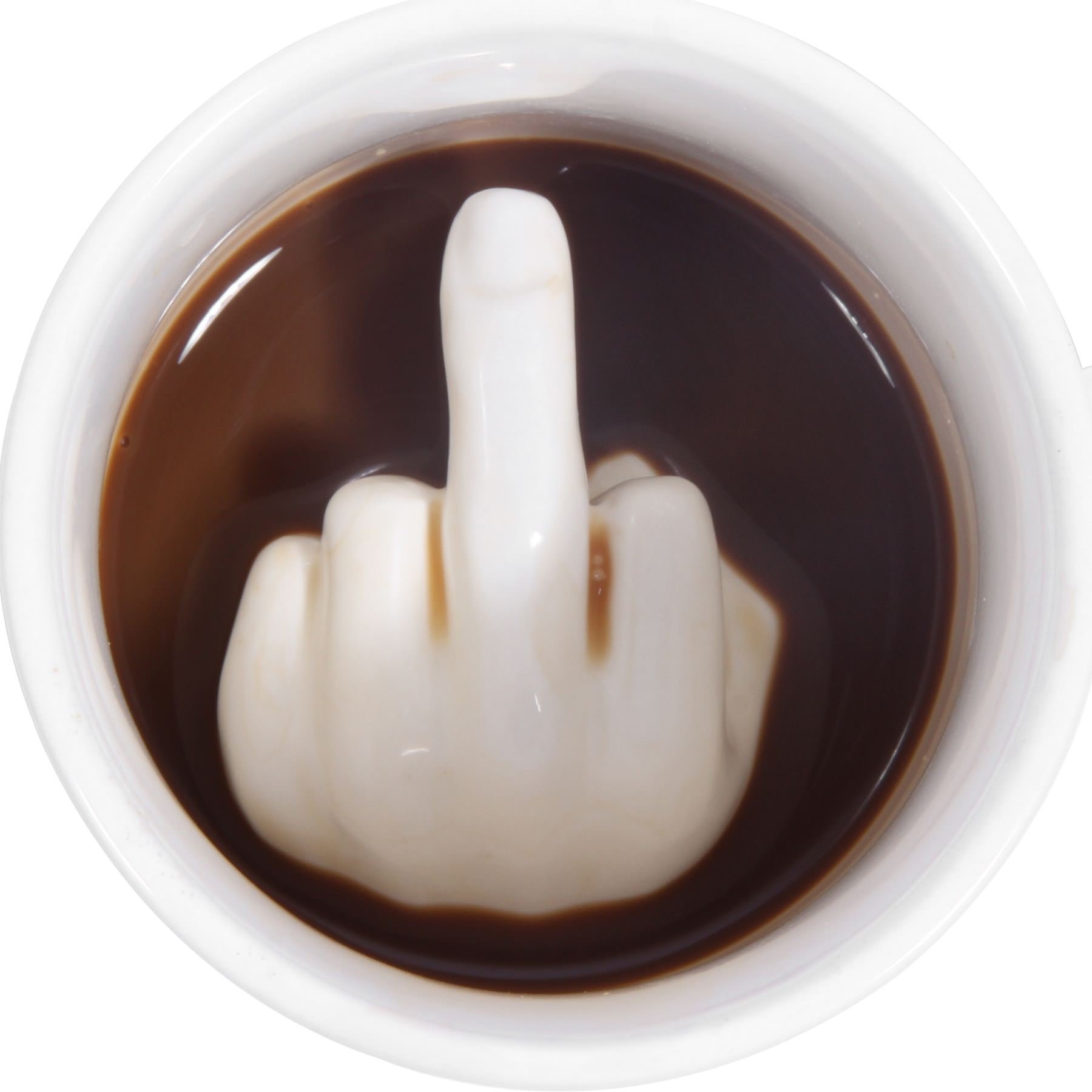 3D "Up Yours" Cursing Humour Funny Mug. Gift Boxed.