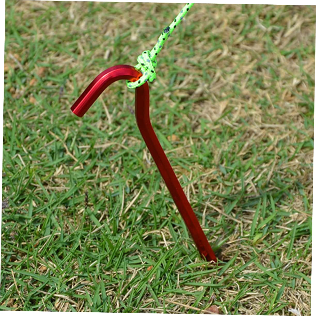 OSOLADY 1 Set Professional Tent Pegs Durable Stakes with Wind Ropes Buckles for Outdoor Camping Hiking and Picnics Sturdy Reusable Easy Installation Convenient Storage Bag