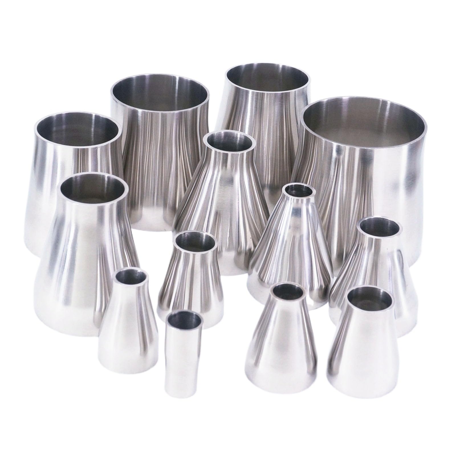 1PC Riduttore O.D 51mm a 38mm Tubo Raccordo 304 In Acciaio Inox Saldatura Concentrico Riduttore Tubo