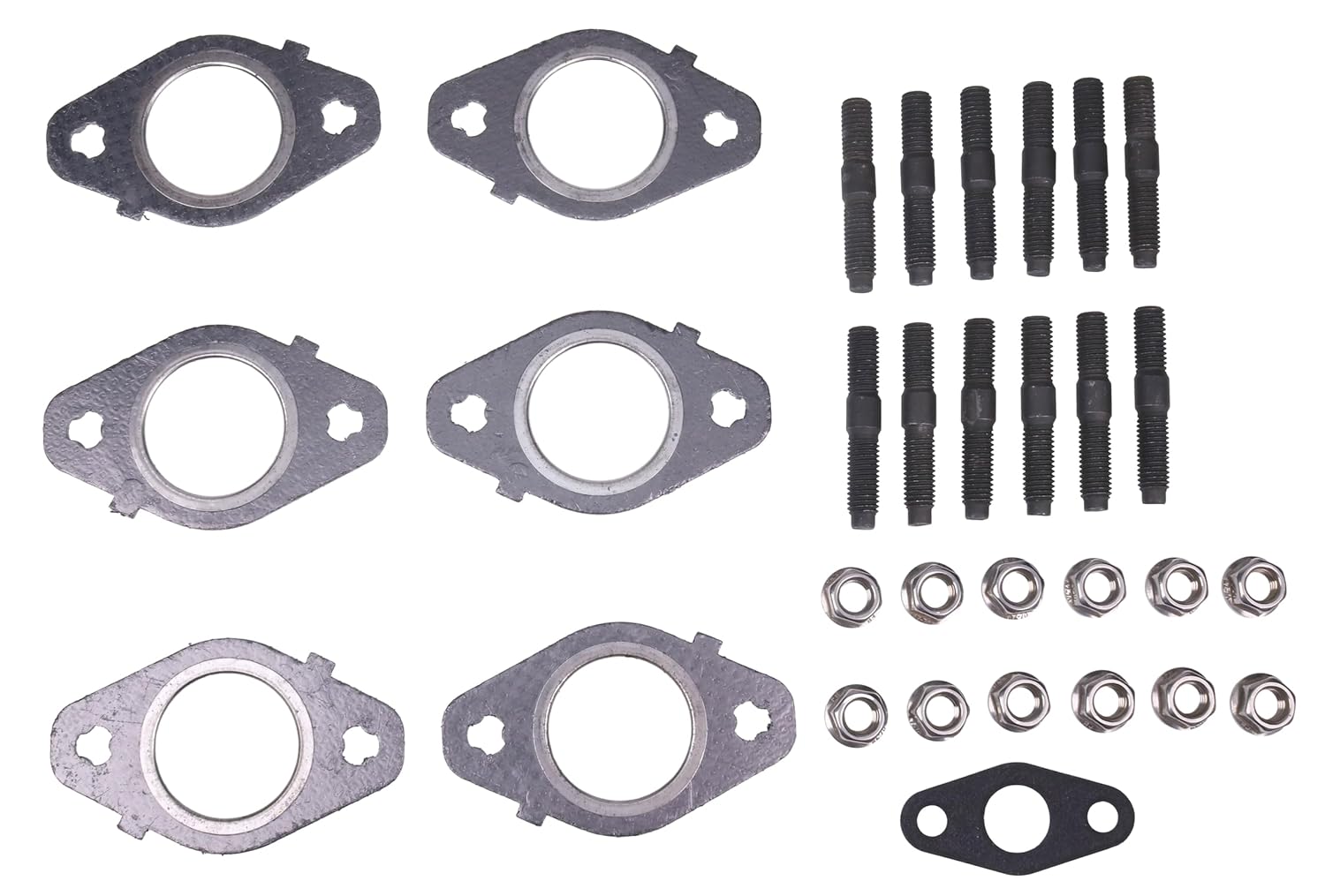 Gaskets, Stud & Nut Kit Compatible with Dodge Cummins 5.9L 6.7L Engine 24V 98.5-19