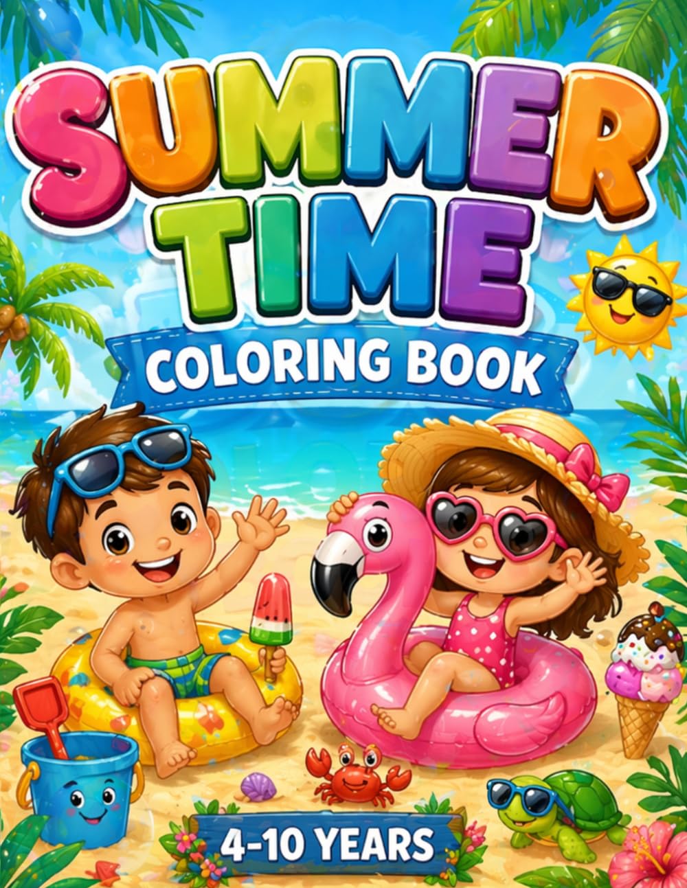 Summer Time Coloring Book