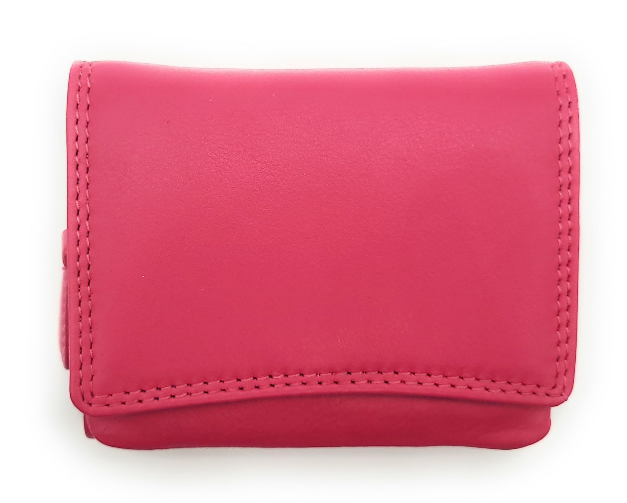 Portafoglio da donna colorato in vera pelle con protezione RFID, molti scomparti, in nappa, bacca, compatto, Casual