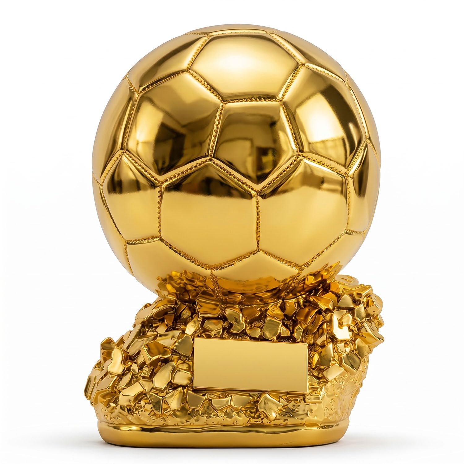 Replica Trofeo Gol Dorato, Premio Miglior Giocatore e Trofeo MVP per Tifosi di Calcio, Souvenir Regalo da Collezione in Resina