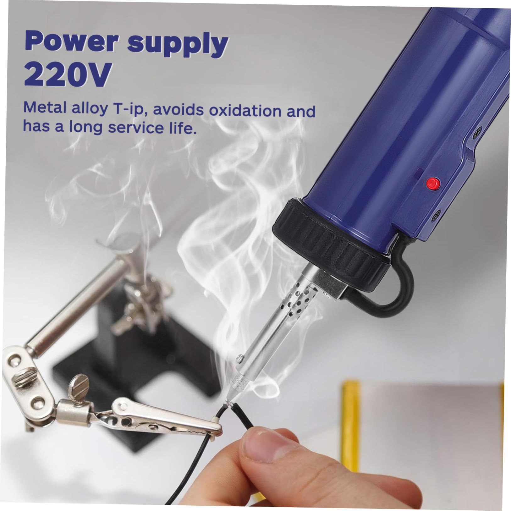 Pompa Dissaldante Elettrica Efficiente con Ugelli Sostituibili in Acciaio Inossidabile e Rame, per Manutenzione Apparecchi Elettronici, Potenza 350w