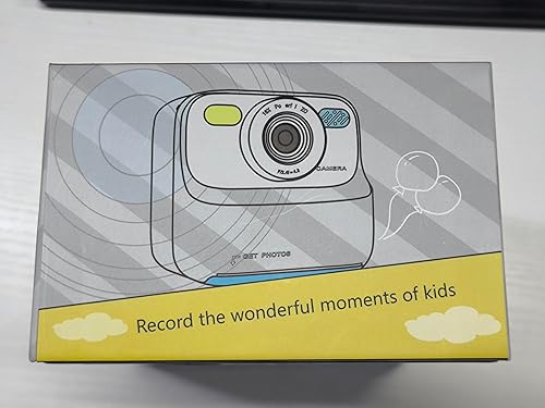 Miniatura 11 de Cámaras digitales instantáneas para niños y niñas, cámara digital selfie HD de doble lente 1080P con papel de impresión y tarjeta de 32G, regalos de