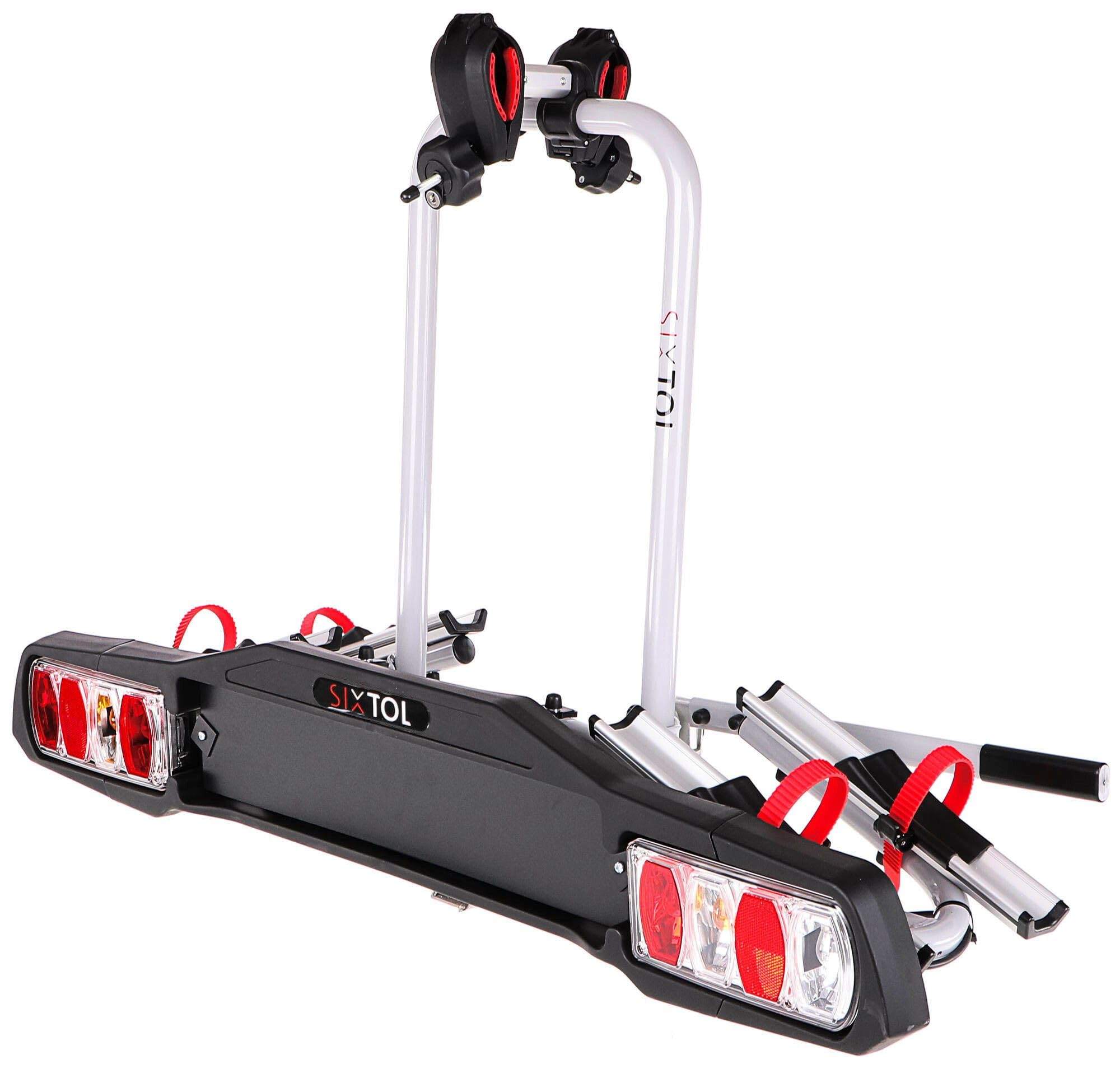 Bike 2 | Portabicicletas para Enganche de Remolque | para 2 Bicicletas | Plegable con Cerradura, 13 Polos | Capacidad de Carga de 30 kg