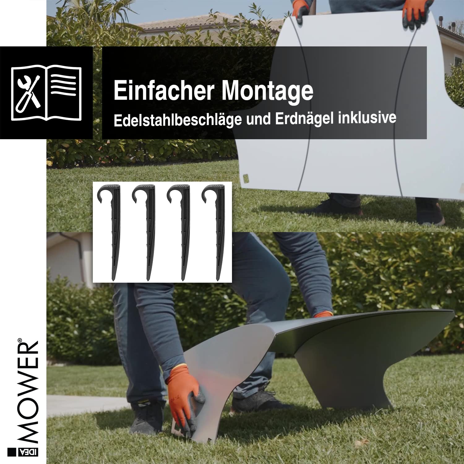 IDEA MOWER Garaje para Robot cortacésped Shell, Compatible con Husqvarna Automower