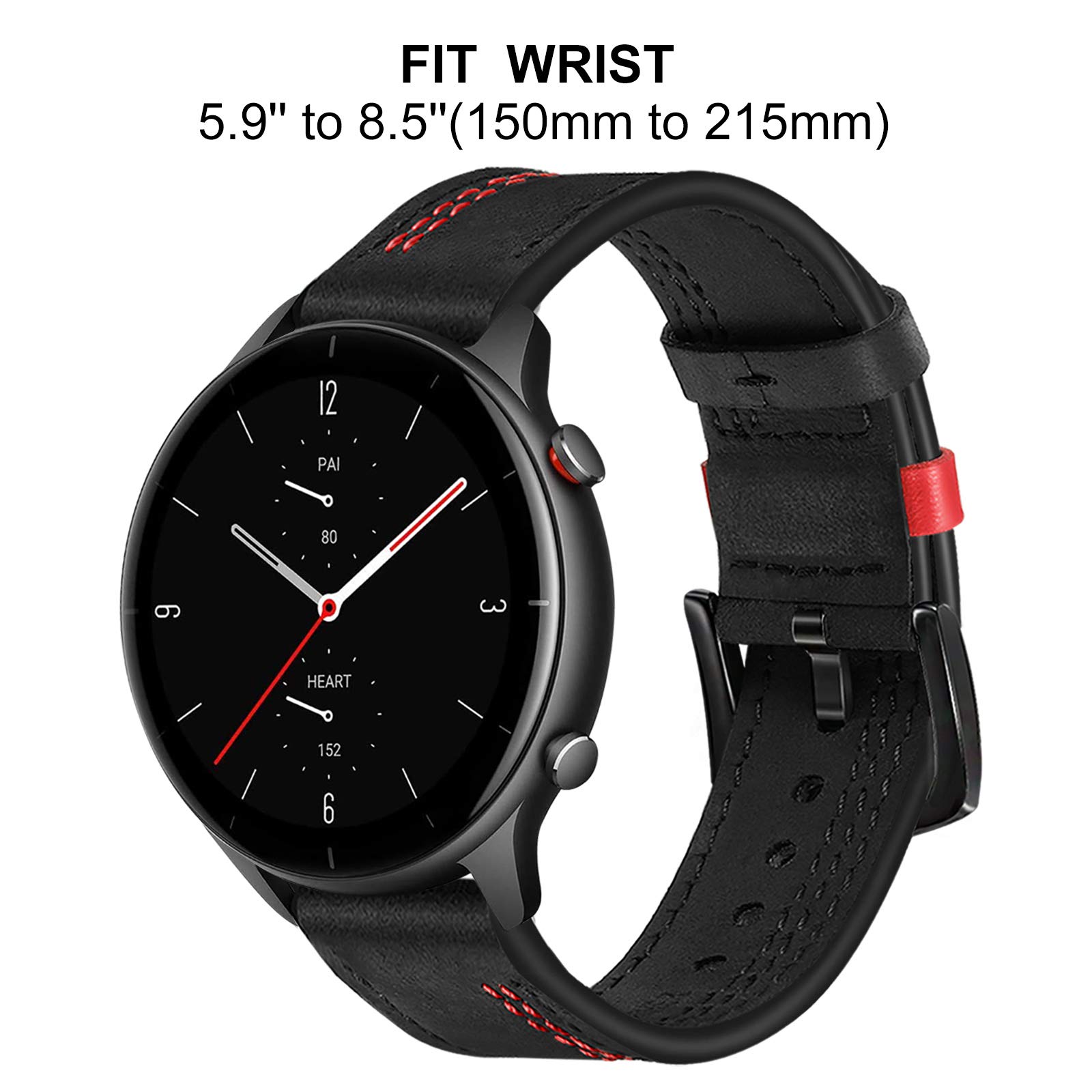 Cinturino Metallo Per Amazfit GTR 4/3/2 - Maglia Intrecciata Acciaio Inox - Regolabile (Nero) - Foto 11