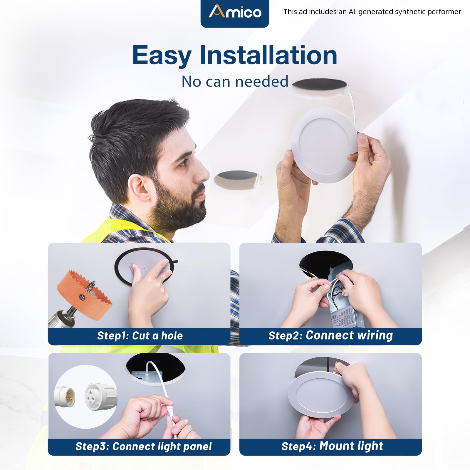 Amico LED Recessed Lights - 24 Pack -4