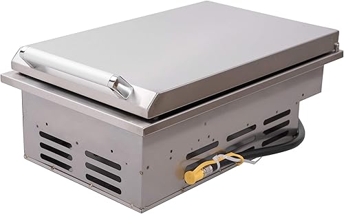 Bonfire Cocina al aire libre de un solo lado con tapa para isla de barbacoa al aire libre, con kit de conversión, acero inoxidable 304, CBASSB