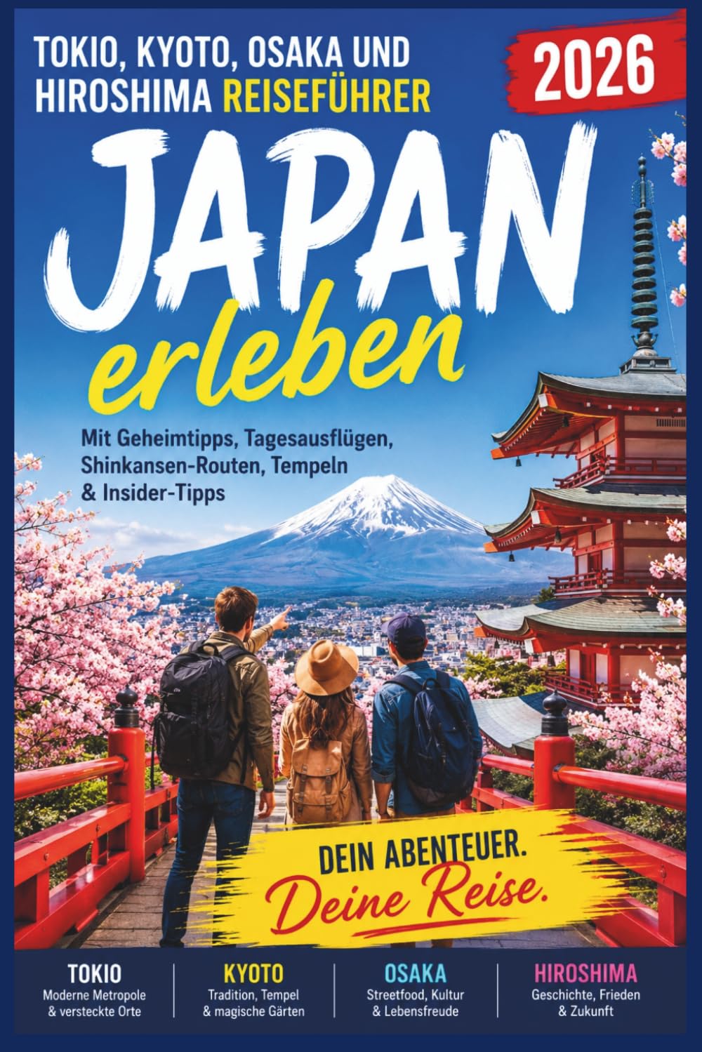 Tokio, Kyoto, Osaka und Hiroshima Reiseführer 2026: Japan erleben mit Geheimtipps, Tagesausflügen, Shinkansen-Routen, Tempeln & Insider-Tipps