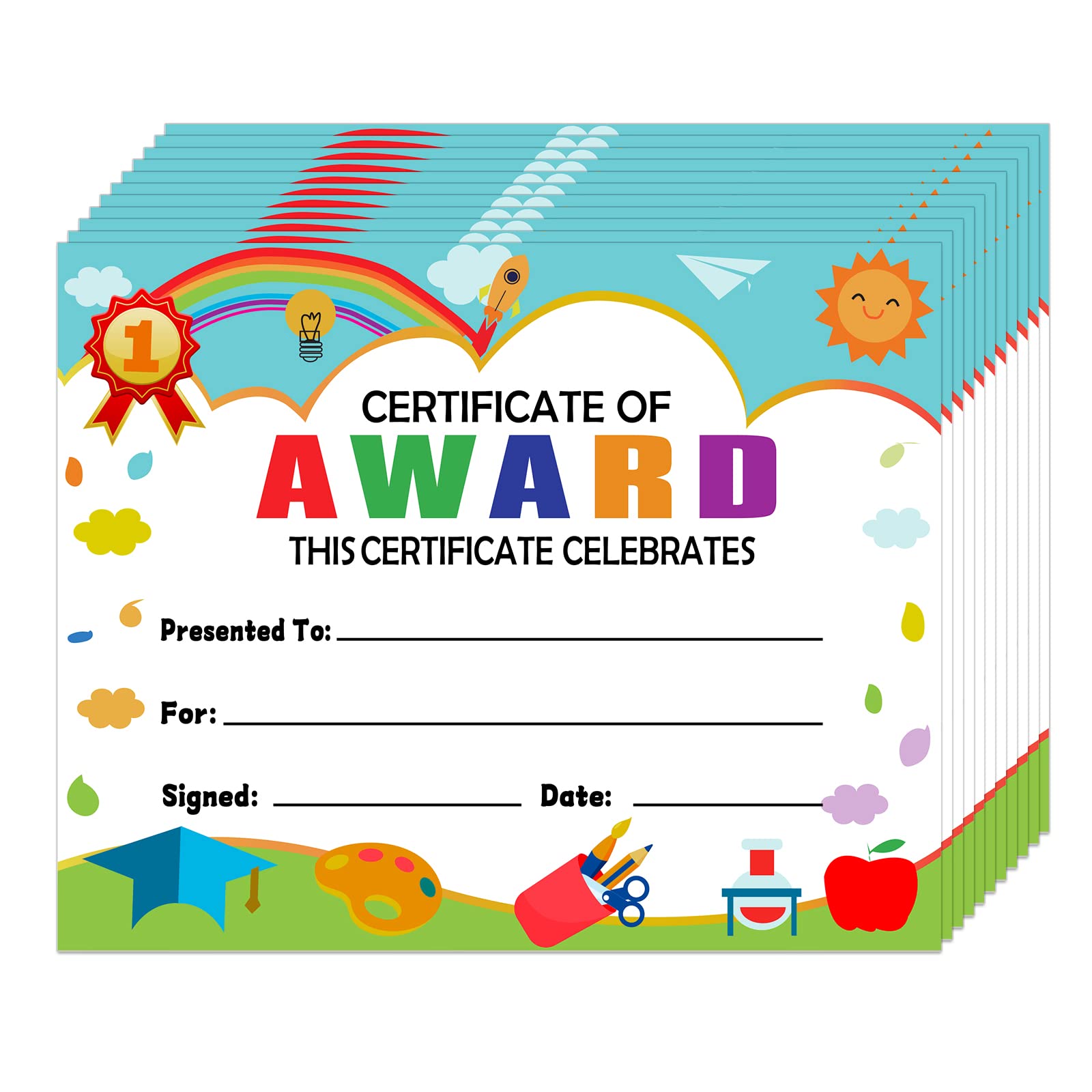 whatsign-30pcs-kindergarten-certificate-preschool-diploma-kindergarten-graduation-achievement-certificates-for-kid-certificate-of-completion-student-awards-teacher-elementary-school-classroom-supplies-amazon-ca-office-products for Free Printable Award Certificates For Preschoolers WhatSign 30PCS Kindergarten Certificate Preschool Diploma Kindergarten Graduation Achievement Certificates for Kid Certificate of Completion Student Awards Teacher Elementary School Classroom Supplies : Amazon.ca: Office Products for Free Printable Award Certificates For Preschoolers