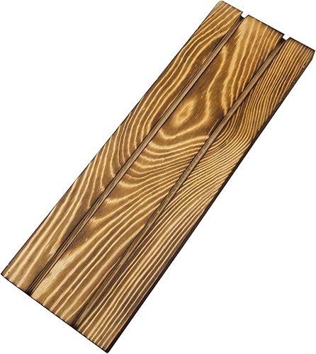 Miniatura 7 de MyGift Busto de 3 paneles de acrílico negro moderno con base de madera maciza quemada rústica, caballete ajustable en forma de cuello, soporte de