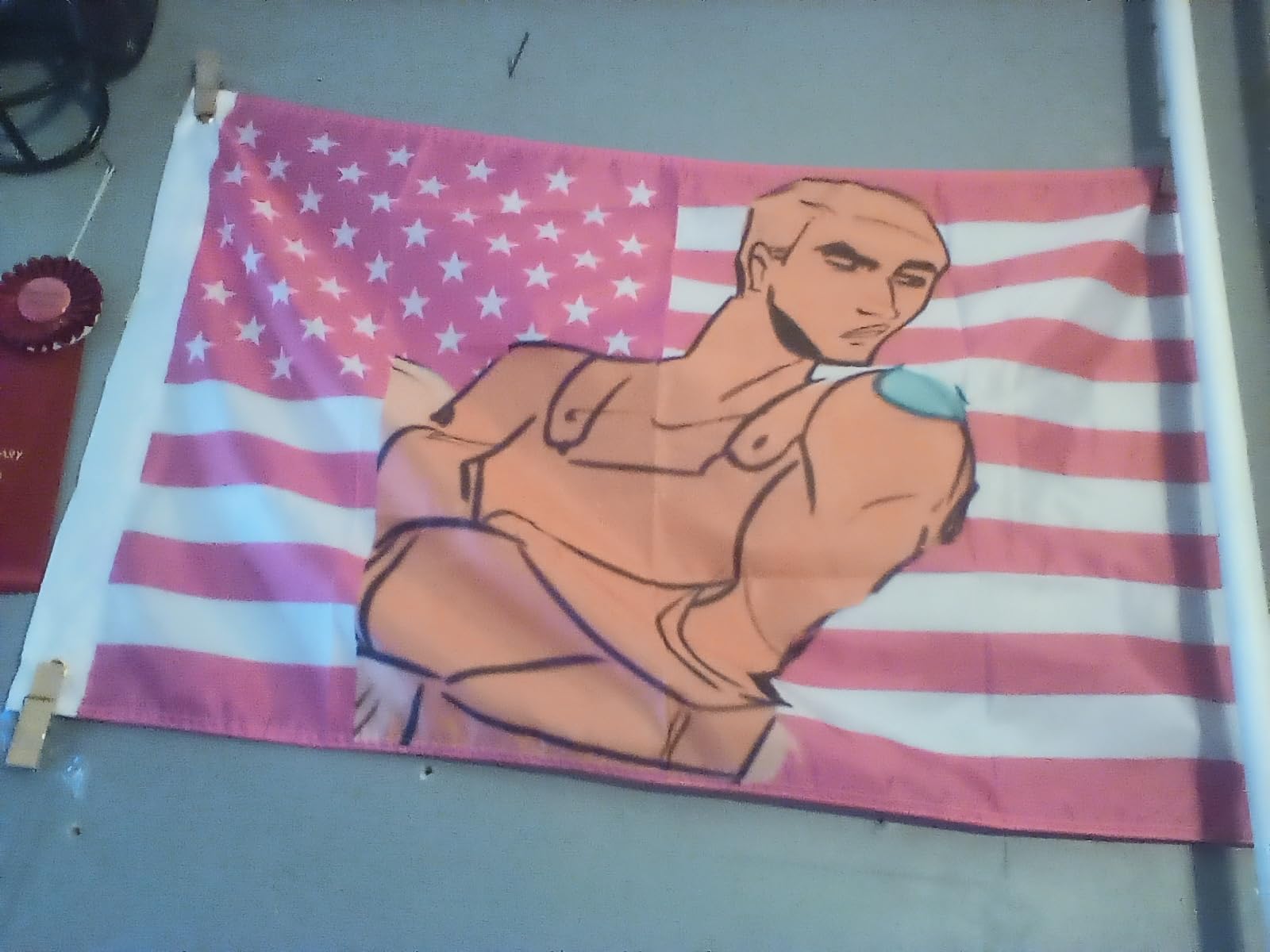 Custom American Tapestry Flag with Picture photo review