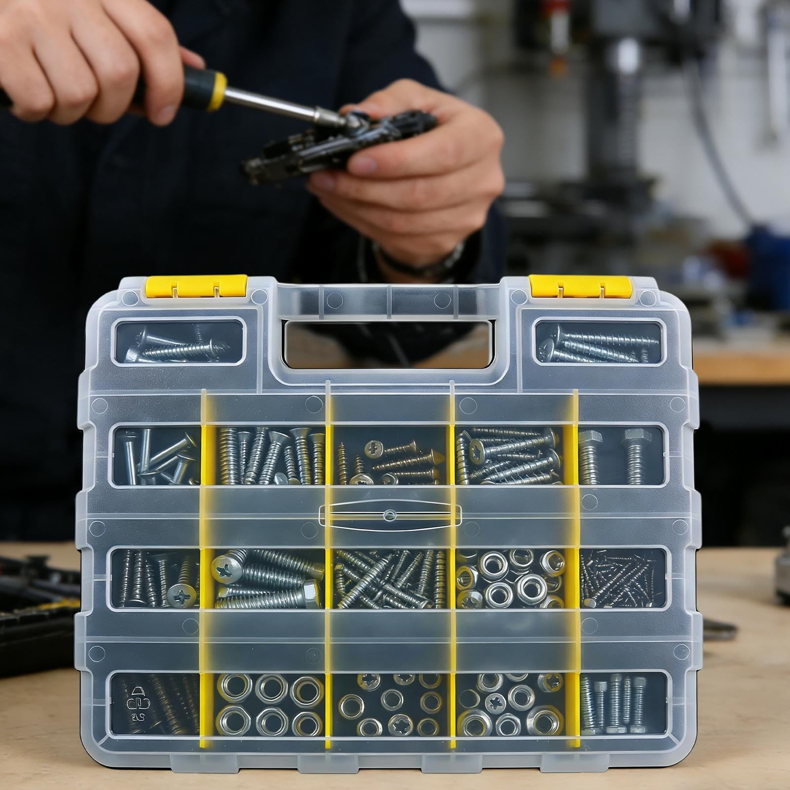 Generisch Schrauben Sortierbox Container Mit Herausnehmbaren Trennwänden