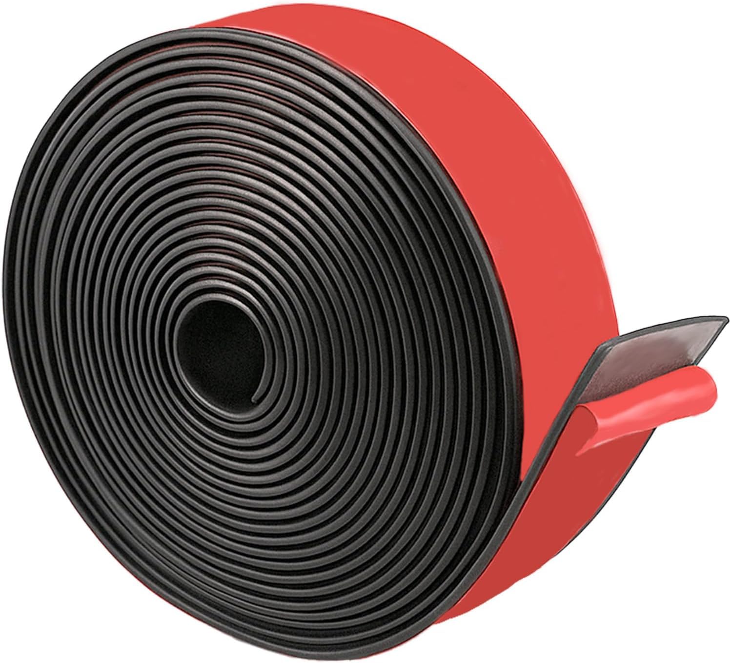 Rubber Strip Self Adhesive Neoprene Sheet 25mm(W) x2mm(T) x300cm(L) Solid Neoprene Sealing Roll for Weather Sealing, Floor Protection, DIY Gaskets, Anti-Slip Pads, Vibration Damping & Craft Projects