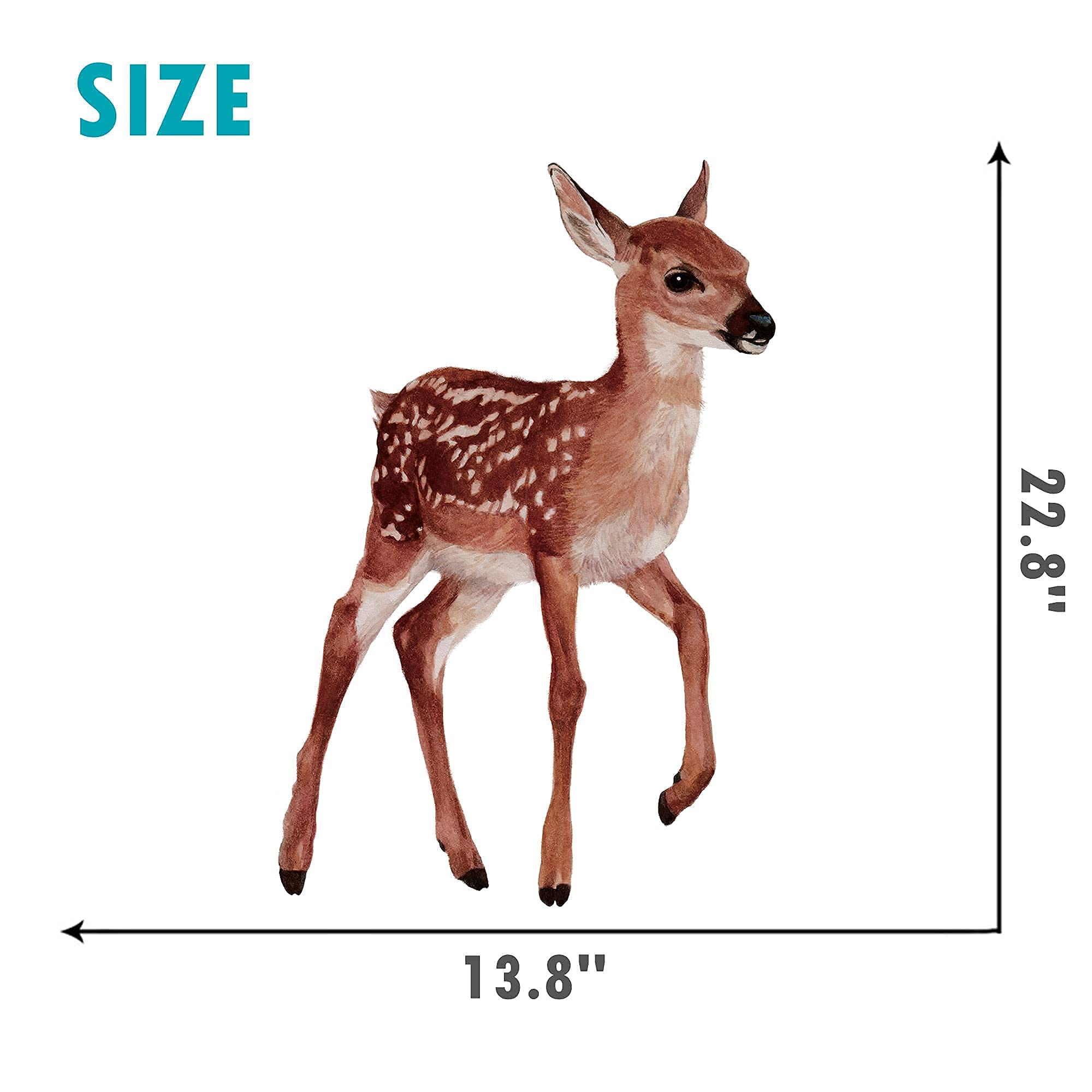 रोफार्सो के दो छोटे भालू वाले वॉल स्टिकर - बच्चों के कमरे के लिए हटाने योग्य, छीलकर चिपकाने वाले स्टिकर, नर्सरी, बेडरूम और लिविंग रूम के लिए उपयुक्त।