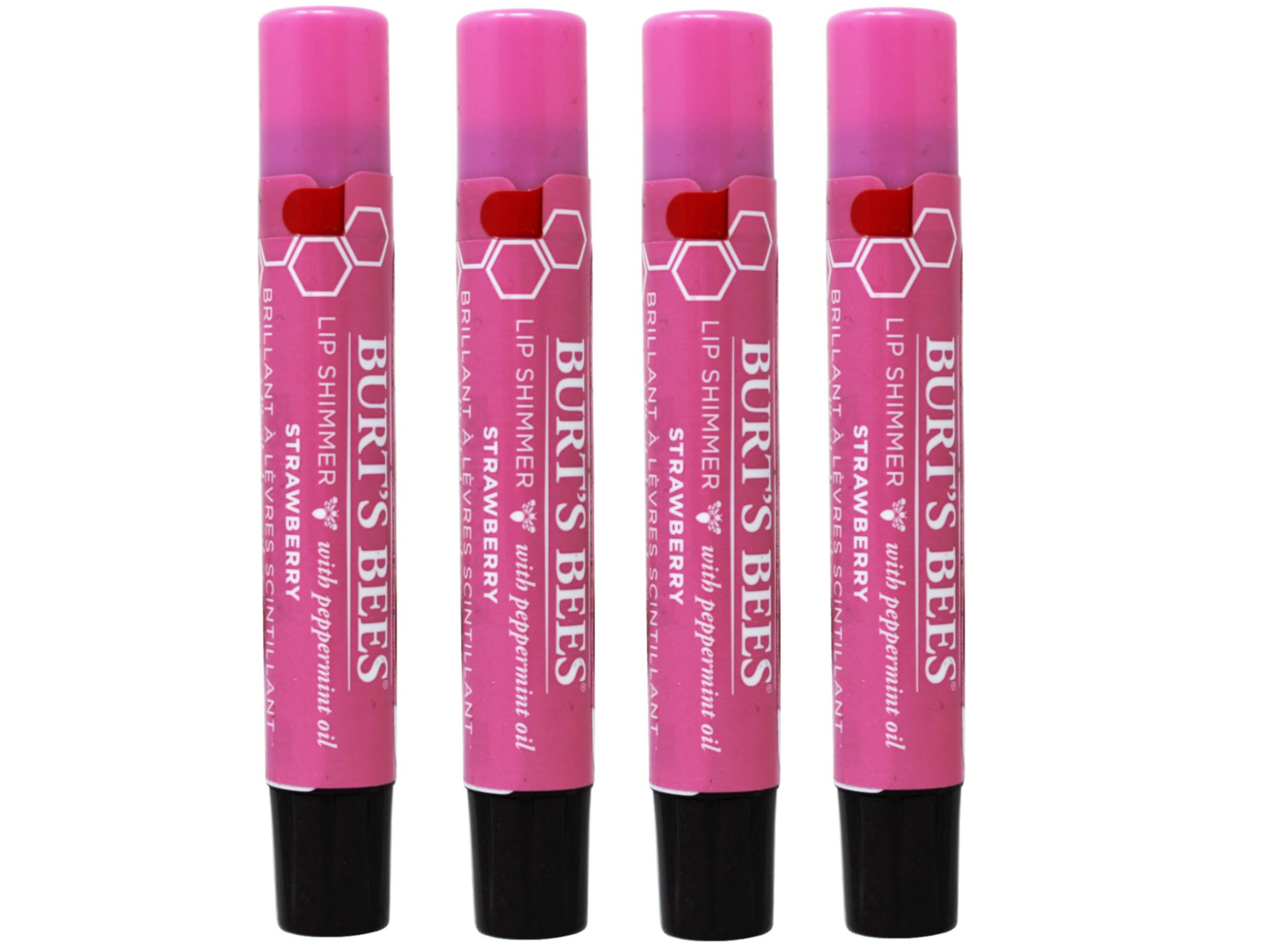 Lip Shimmer Strawberry, 0.09 Ounce (Pack of 4)