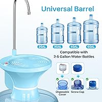 Vista 5 de Dispensador de agua potable para botella de 2 a 5 galones, dispensador automático de bomba de jarra de agua, bomba de botella de agua eléctrica