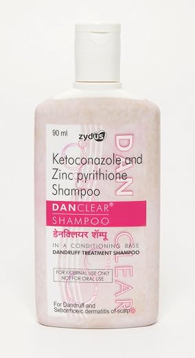 Danclear - Bottle of 90ml Shampoo with Ketoconazole and Zinc Pyrithione