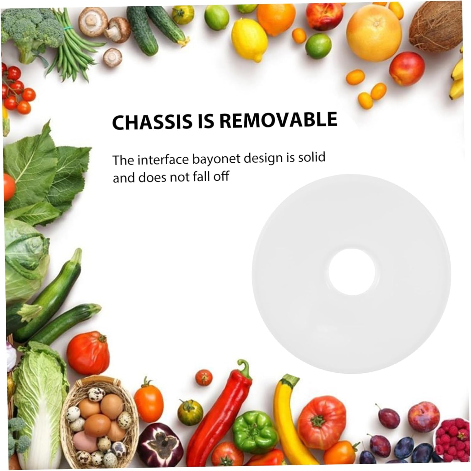 COLLBATH Round Dehydrator Water Tray Efficient Drainage Tray for Fruit Dehydration Family Friendly Design for Easy Cleaning Versatile Kitchen Accessory for Multiple Drying Tasks