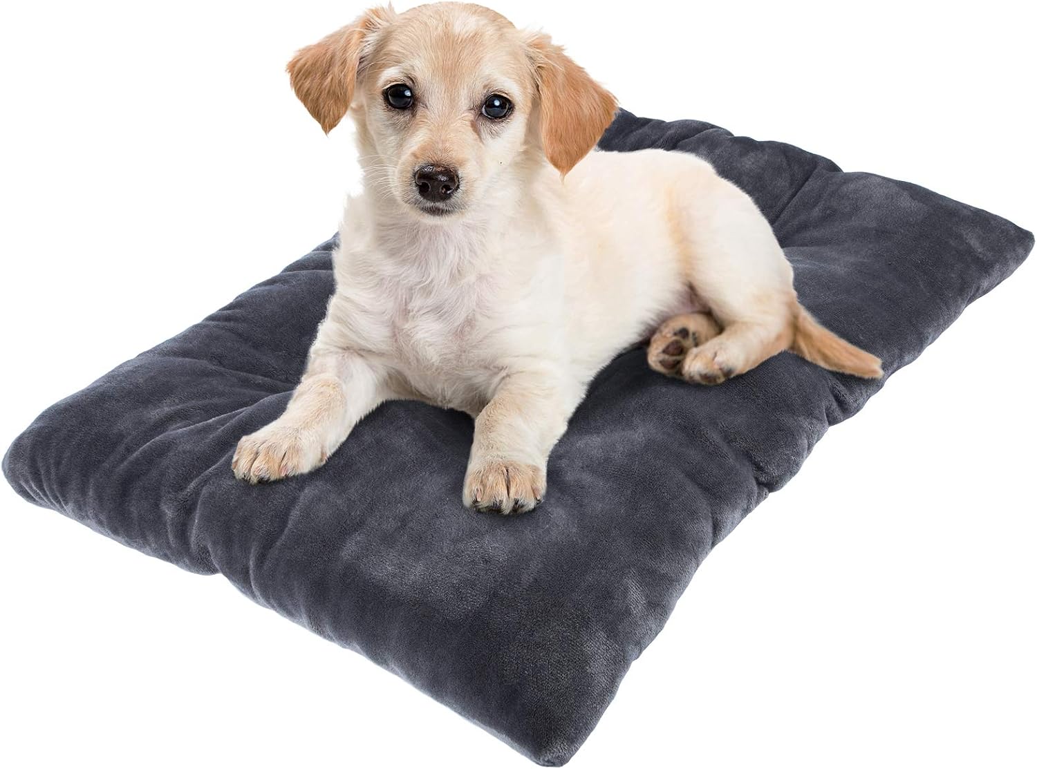 SHU UFANRO Dog Bed Dog Kennel Pads for Crates, Washable Anti-Slip Dog Crate Mat, Luxurious Flannel Pet Bed for Small Medium Large Dogs…