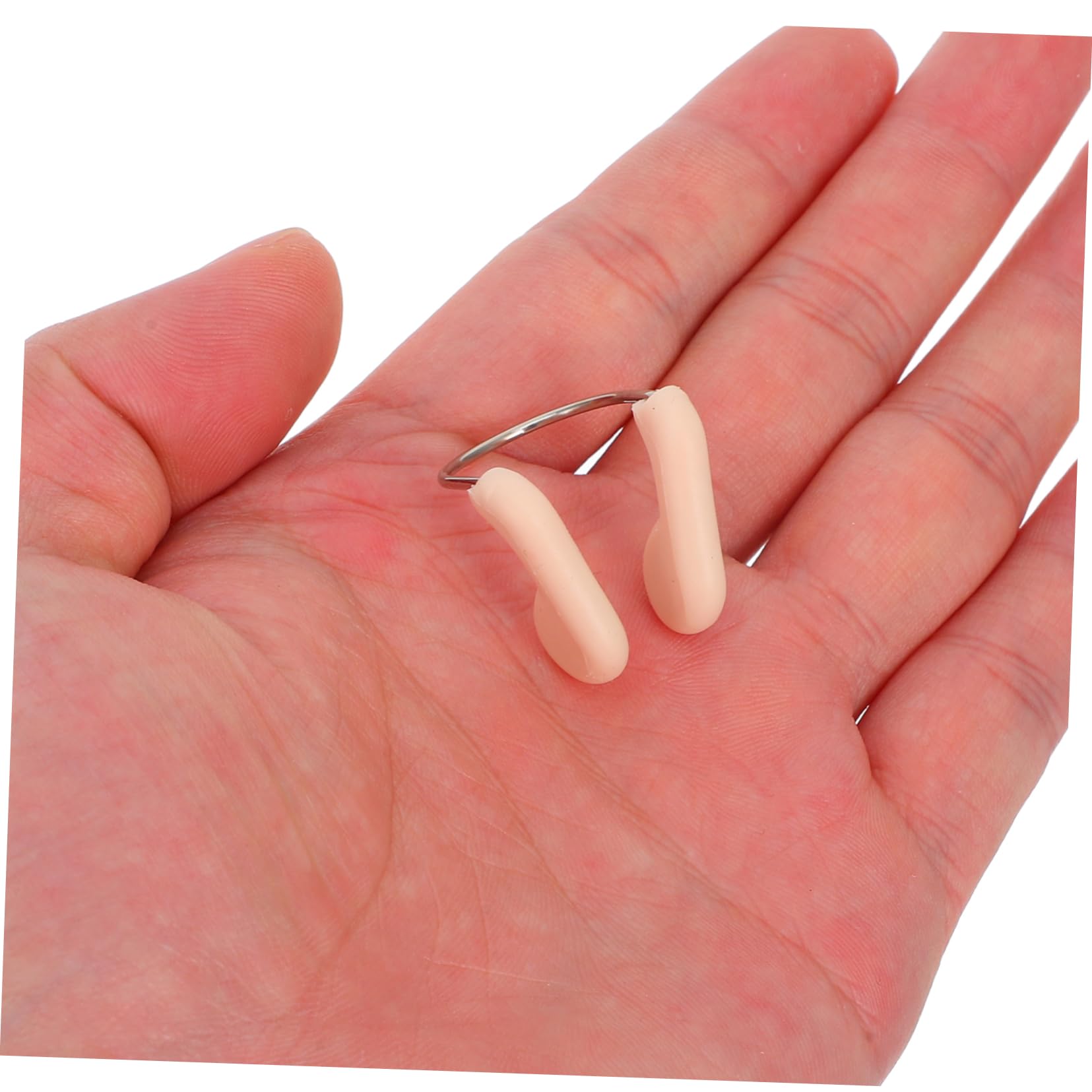 Toyvian Clip De Nariz De Natación Cable Protector Clips De Nariz De Natación Tapones Nasales para Nadar Tapón Nasal para Nadar Pinza Nasal para Piscina Beige 6 Piezas X 4