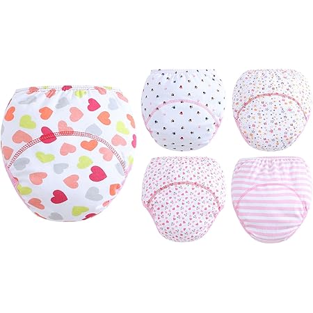 Hanibeiwa Lot De 5 Culottes Enfant Bebe Pour Changer Couche Culotte Impermeable Anti Fuite Culotte Enfant Fille Garcon Taille Haute 5 12mois Amazon Fr Vetements