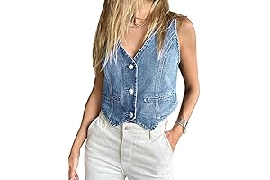 Sleeveless Women's Denim Vest: A Breezy Summer Essential