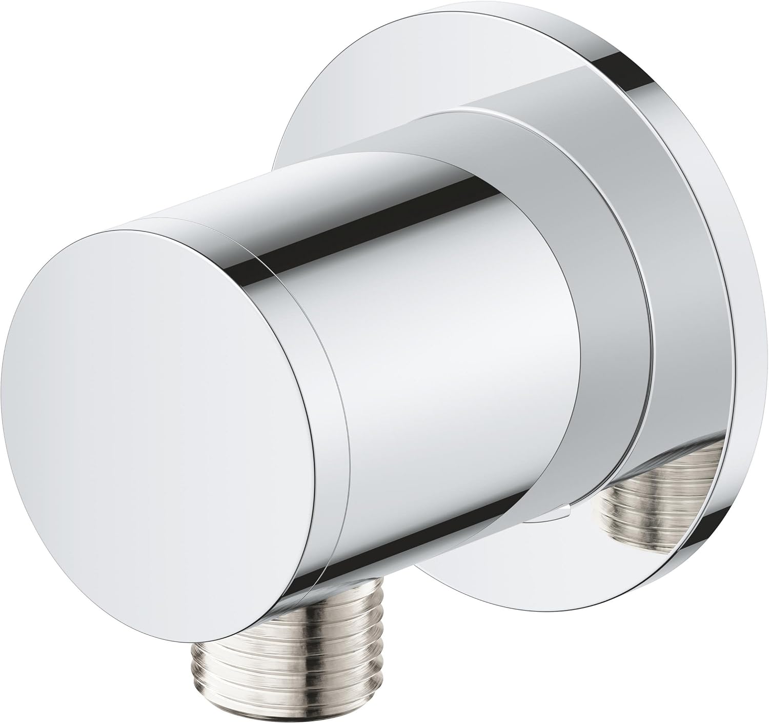GROHE Vitalio Universal Wall Union with Shower Outlet Elbow 1/2 Inch Male Thread for Shower Hose, Chrome, 26963001